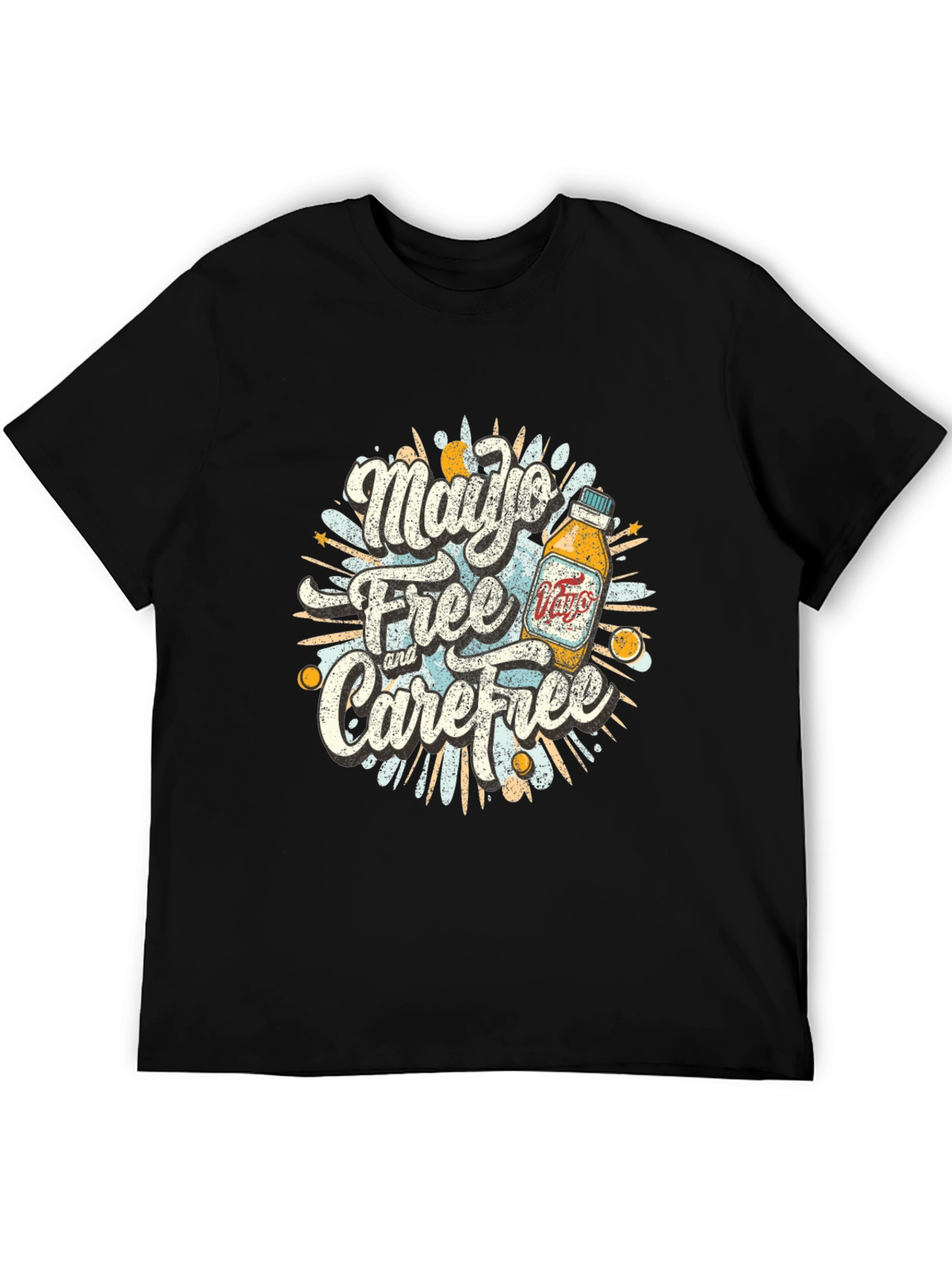 Mayo Free & Carefree Black Graphic Tee