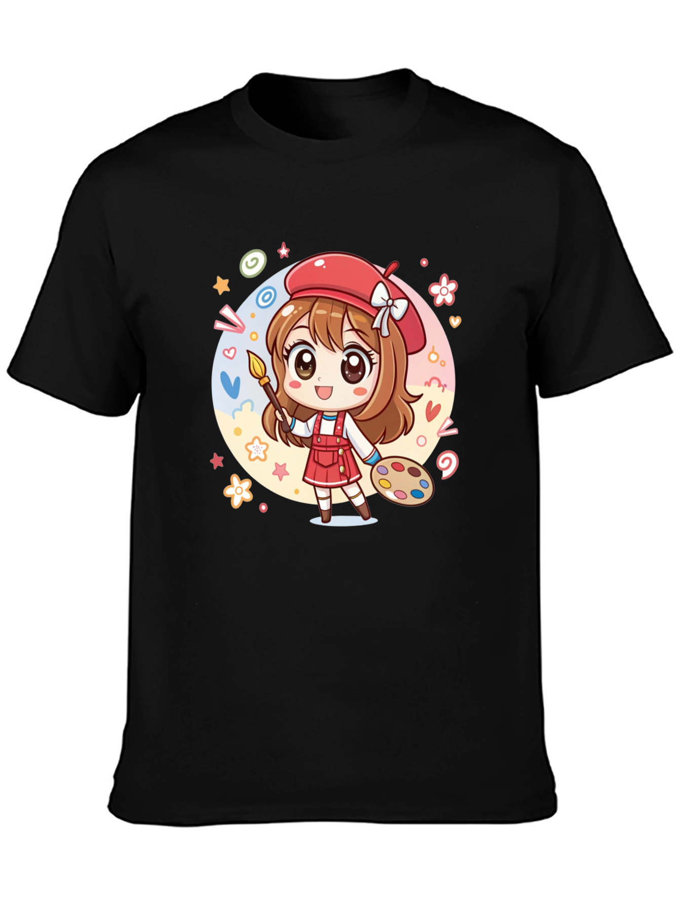 Cute Anime Artist Graphic T-Shirt