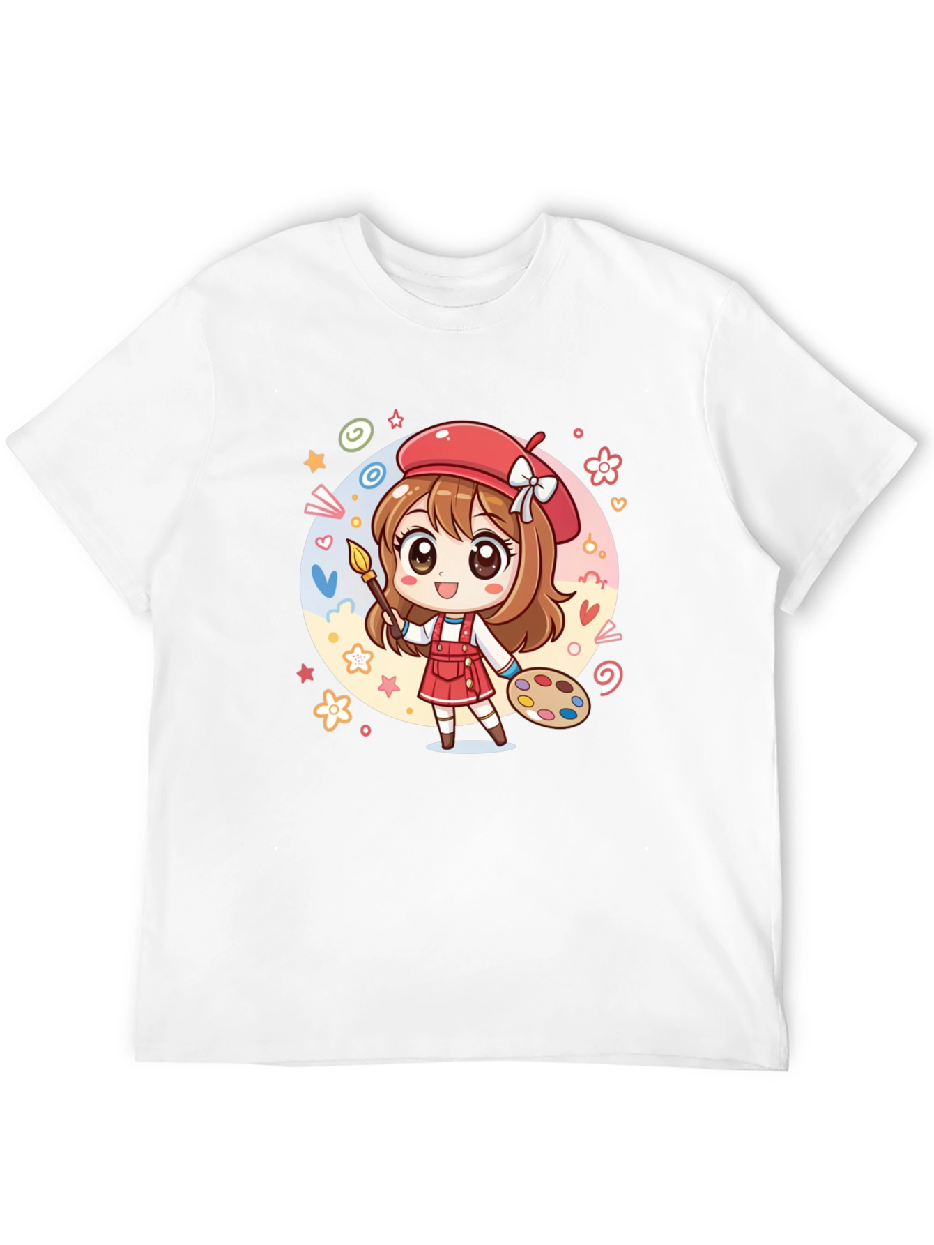Cute Anime Artist Graphic T-Shirt