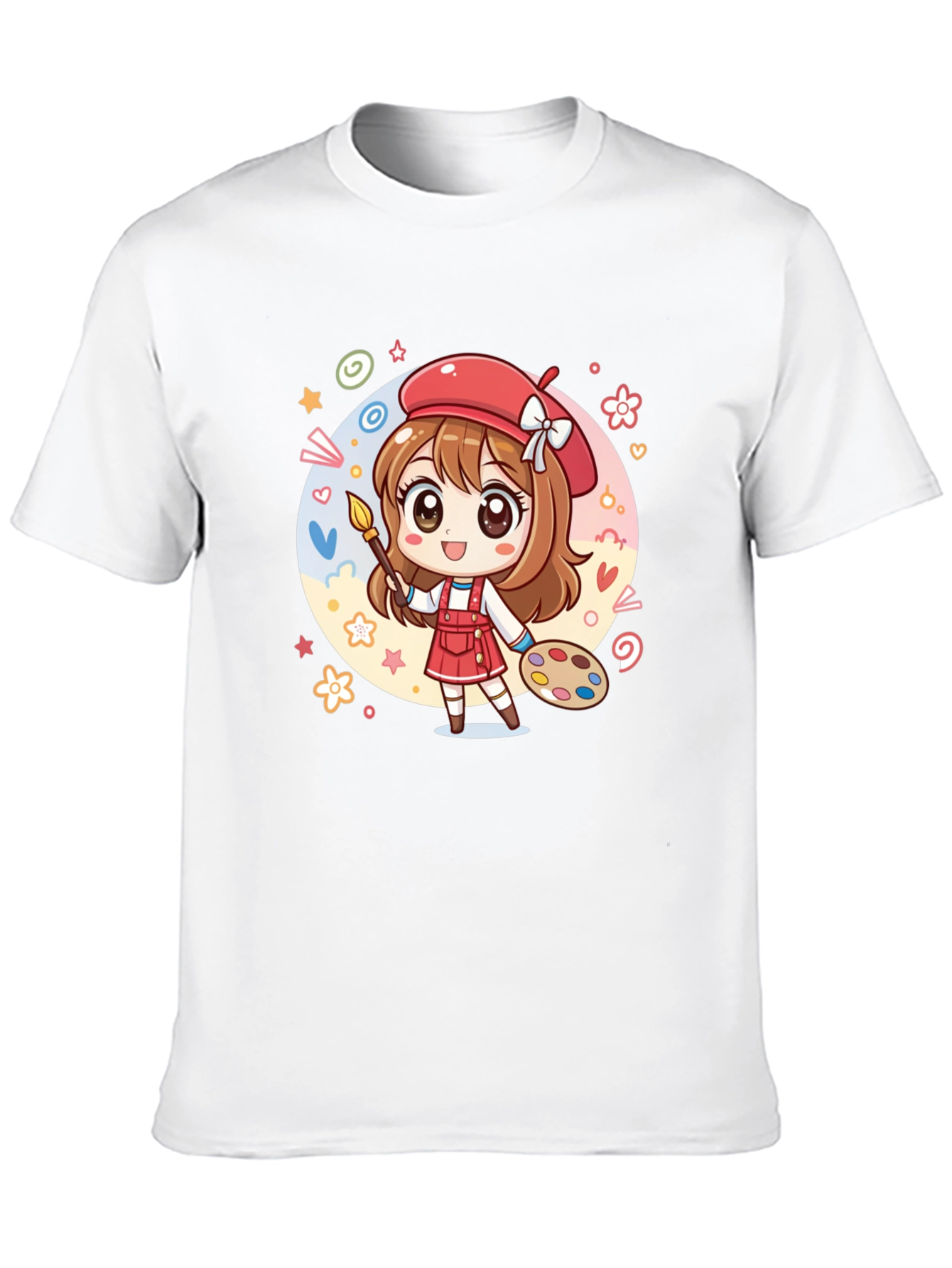 Cute Anime Artist Graphic T-Shirt