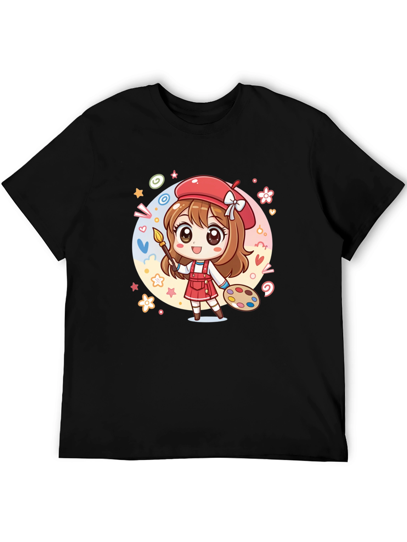 Cute Anime Artist Graphic T-Shirt