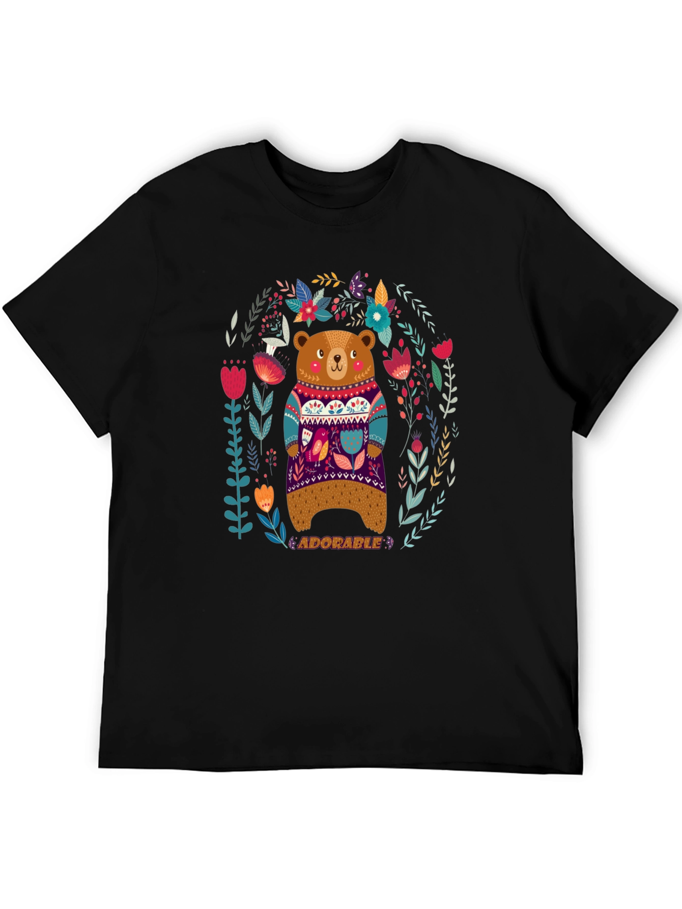 Adorable Bear Graphic T-Shirt - Unisex