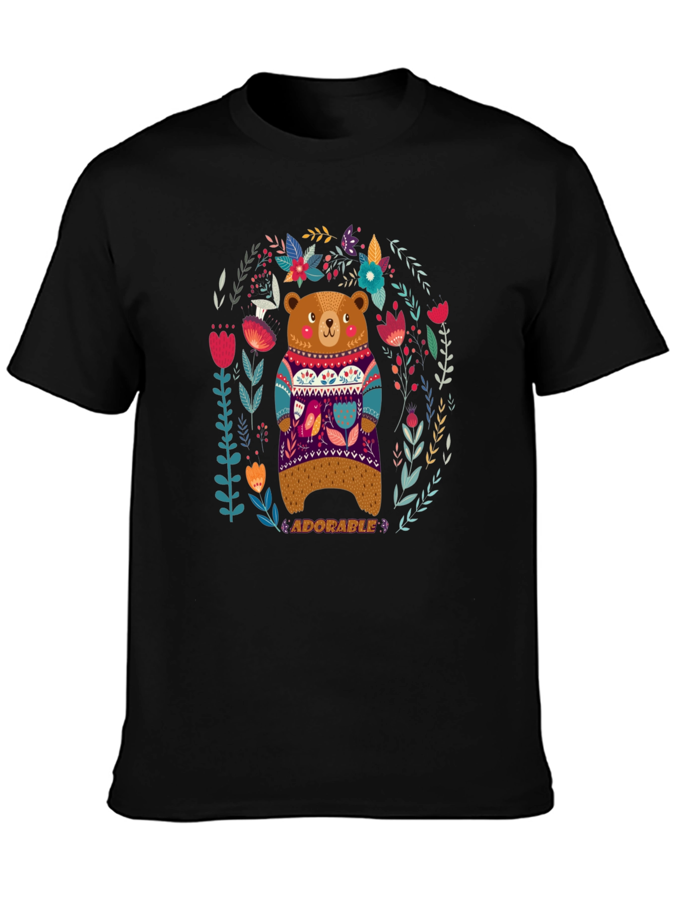 Adorable Bear Graphic T-Shirt - Unisex