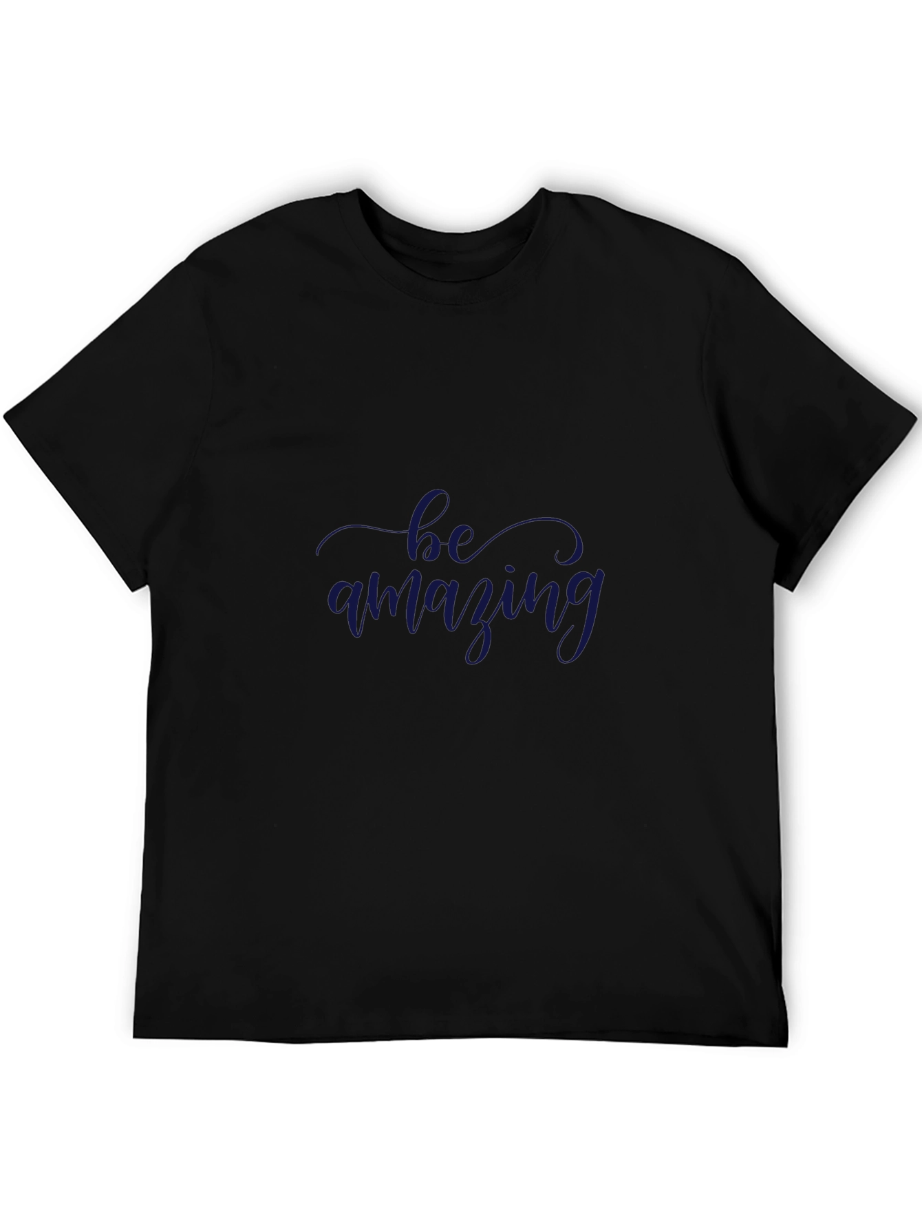 Be Amazing Graphic Tee - Black Cotton Blend Shirt