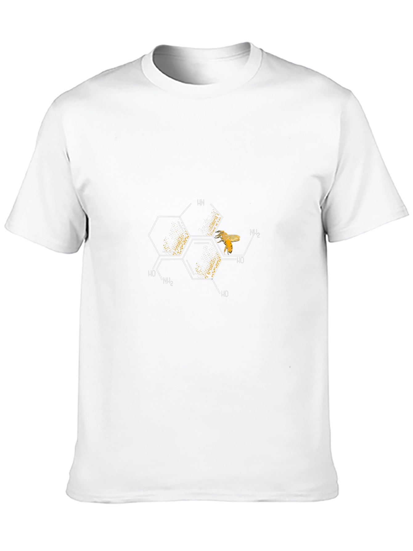 Honeycomb Bee Graphic Tee - Science & Nature Style