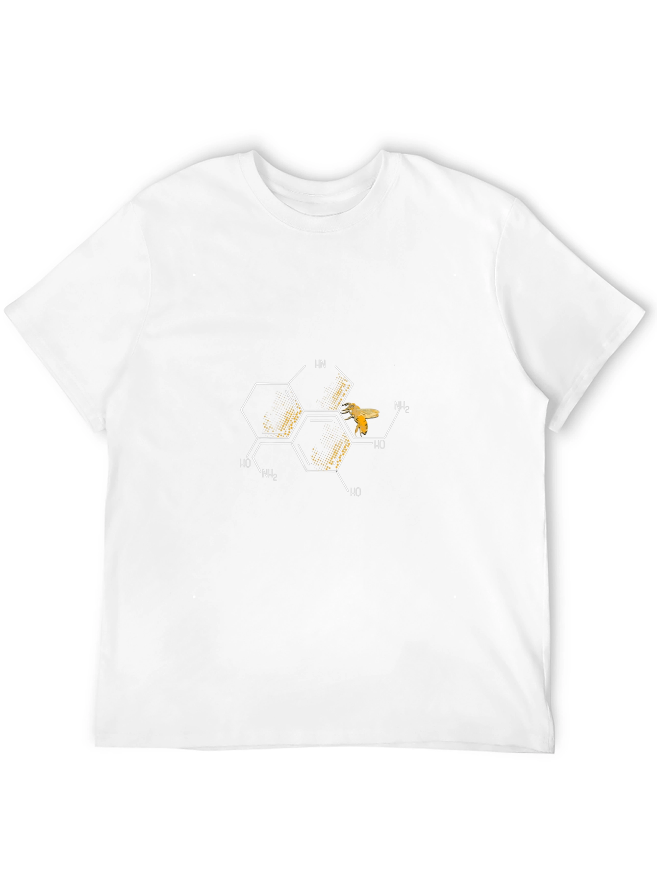Honeycomb Bee Graphic Tee - Science & Nature Style