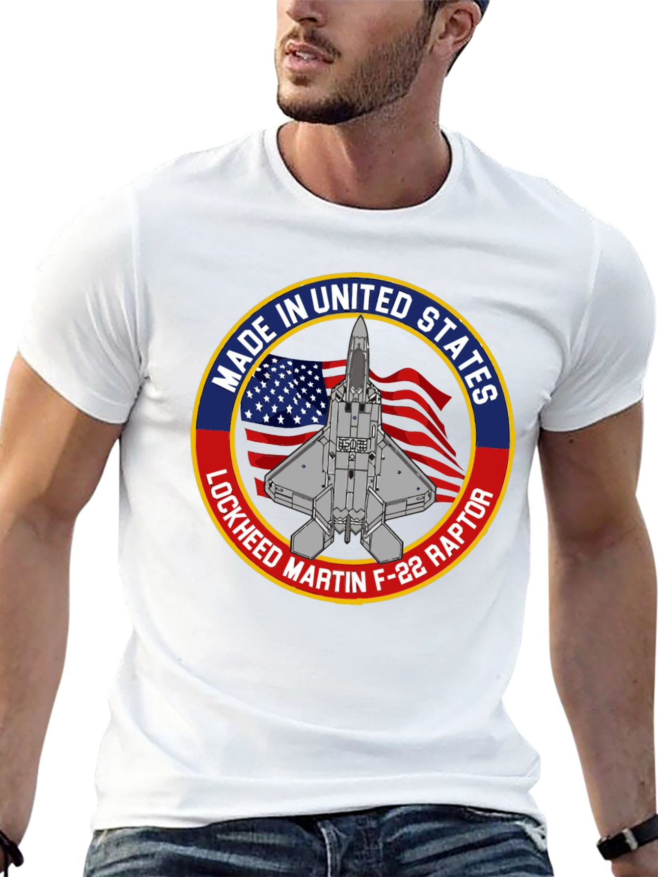 Lockheed Martin F-22 Raptor USA Made T-Shirt