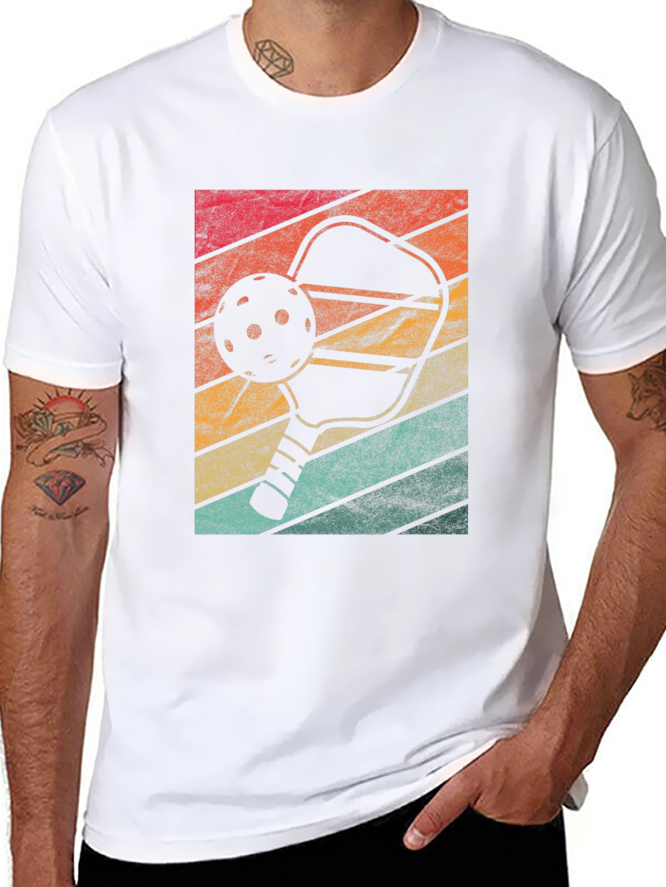 Retro Pickleball T-Shirt Sporty Graphic Tee