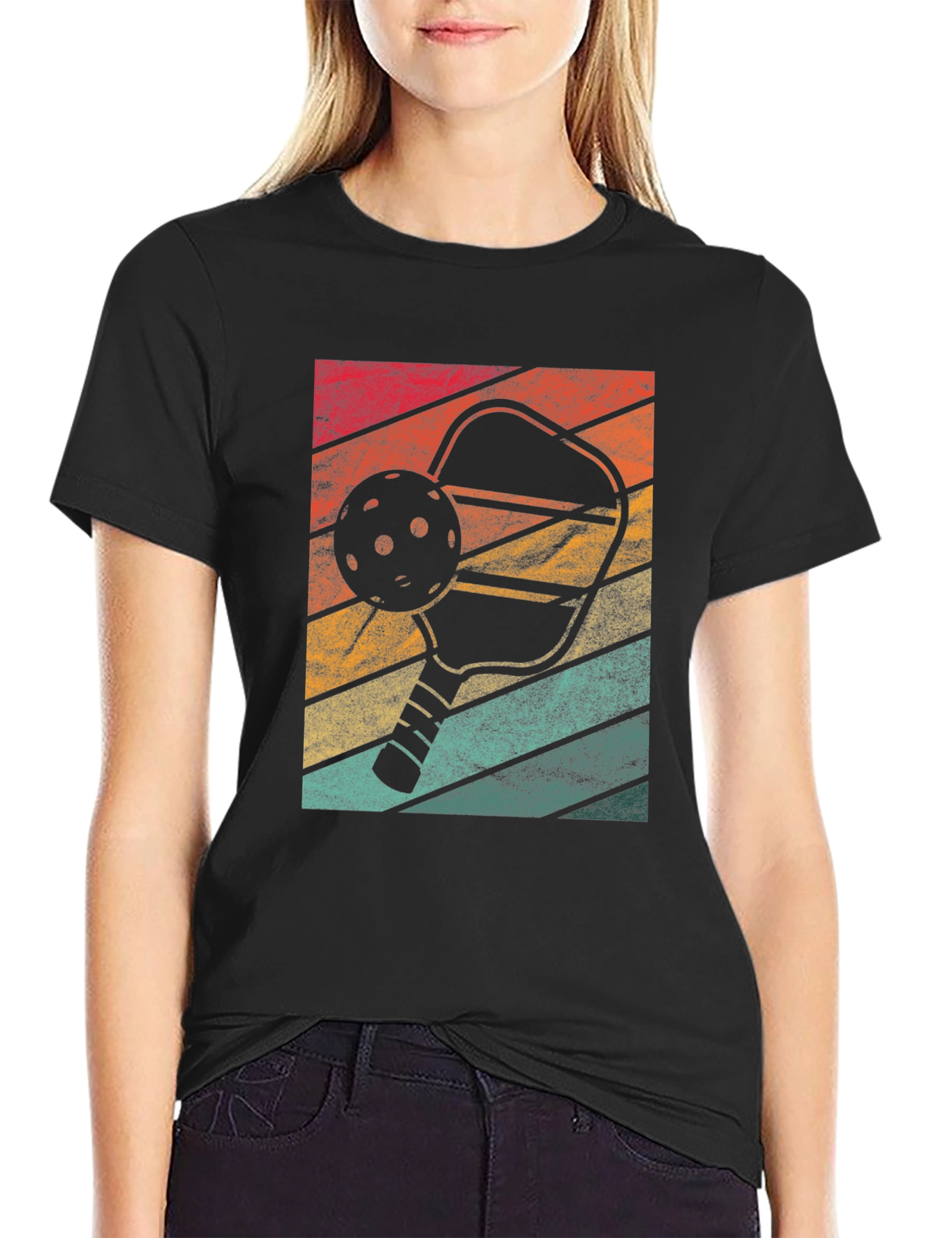 Retro Pickleball T-Shirt Sporty Graphic Tee