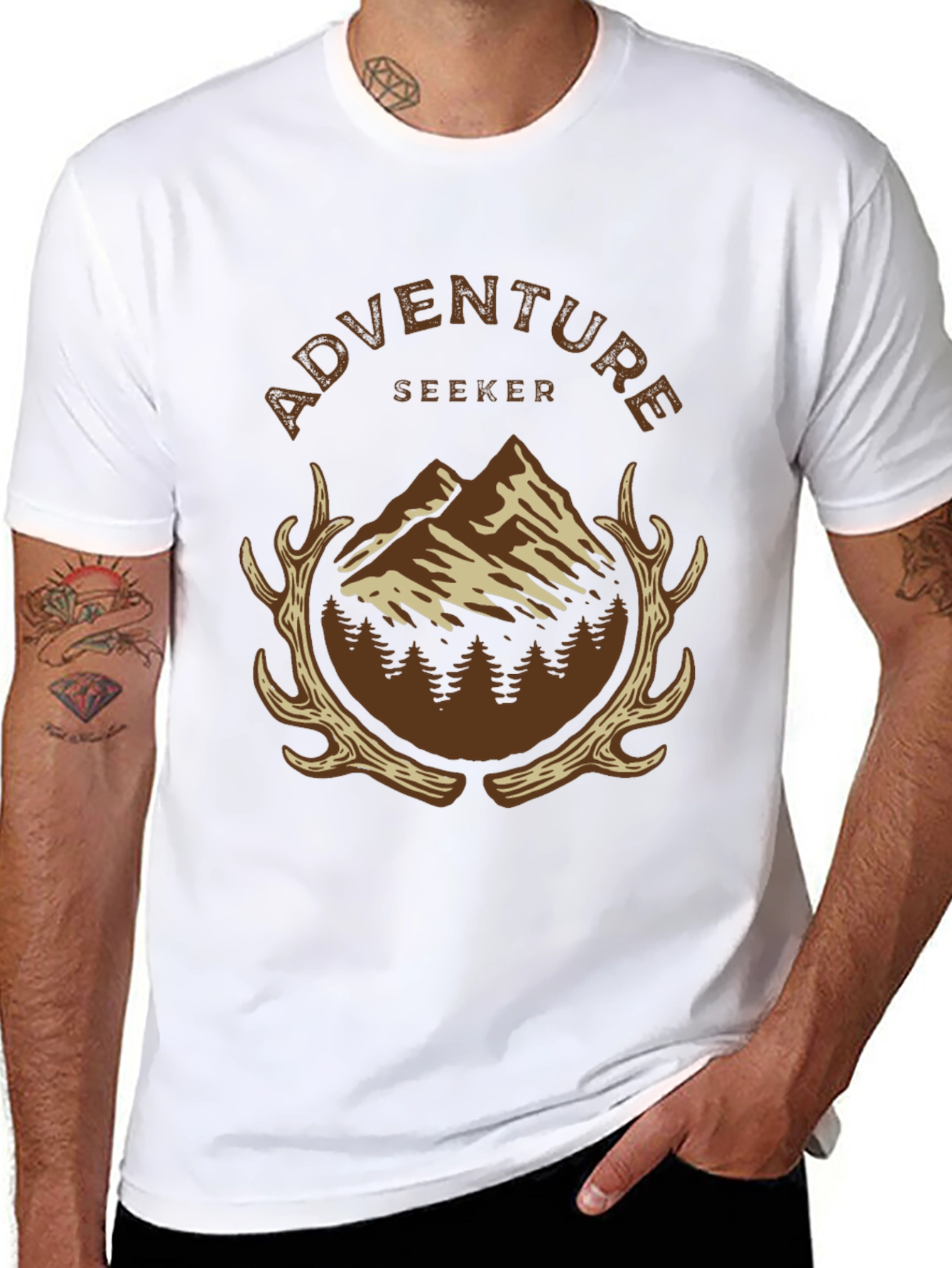 Adventure Seeker Graphic Tee - Nature Inspired Design