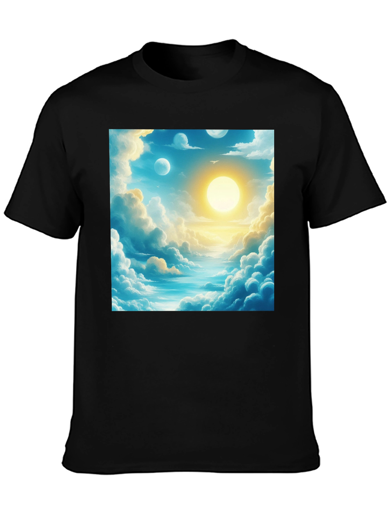 Dreamscape Print Black Tee
