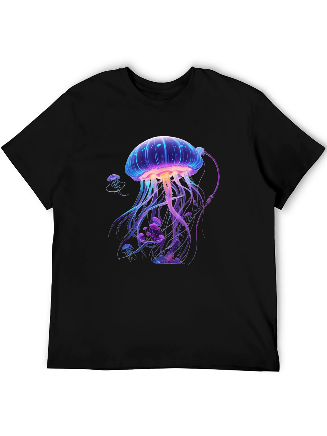 Jellyfish Graphic T-Shirt - Unique Neon Design