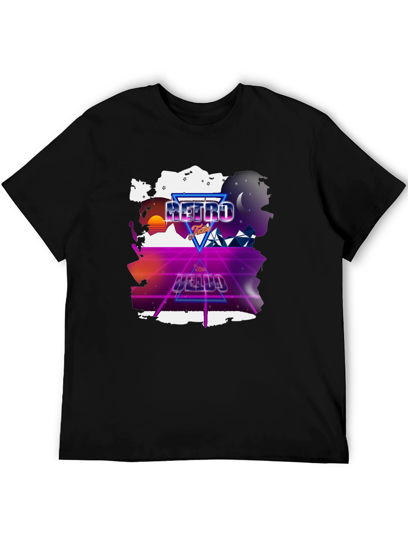 Retro Futurism T-Shirt - Neon Design