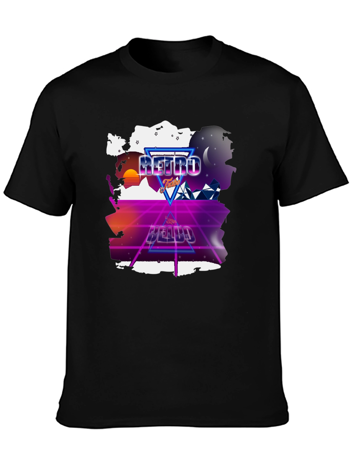 Retro Futurism T-Shirt - Neon Design
