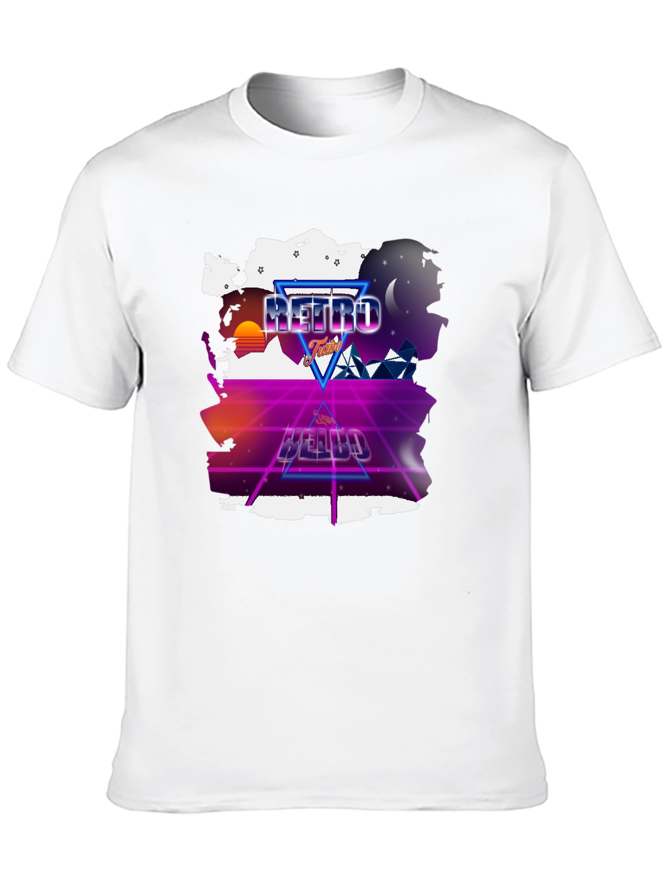 Retro Futurism T-Shirt - Neon Design