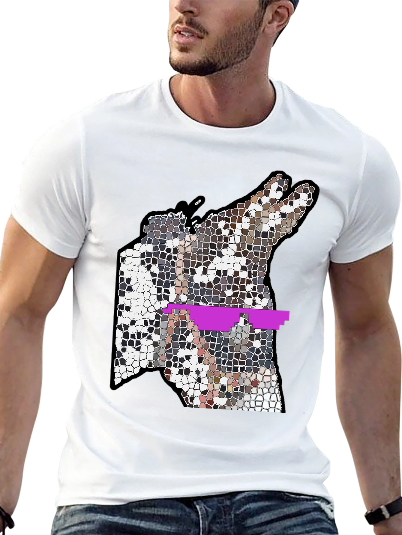 Abstract Mosaic T-Shirt