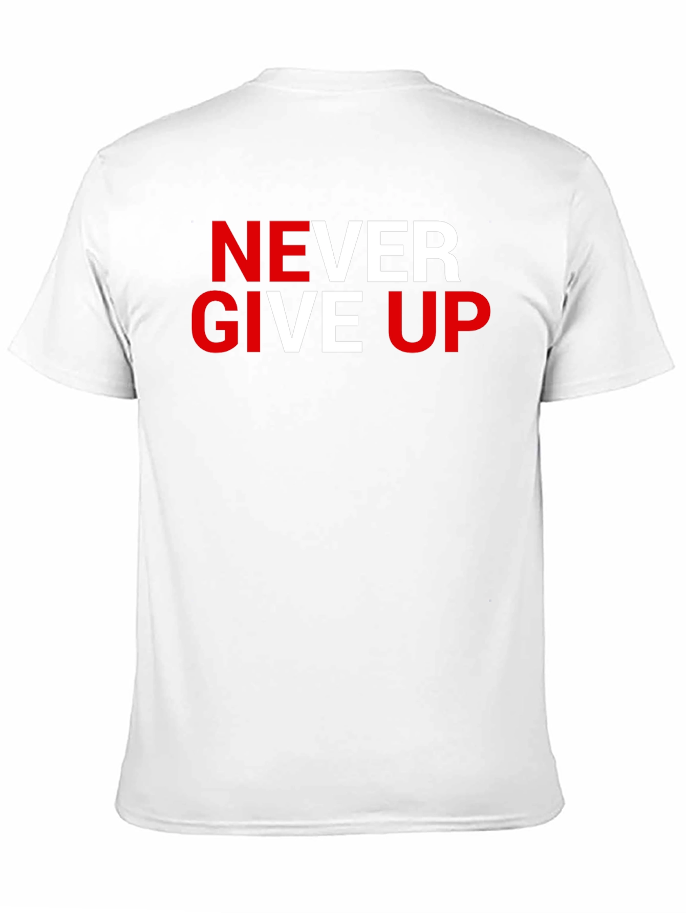 Never Give Up Graphic Tee - Motivational T-Shirt