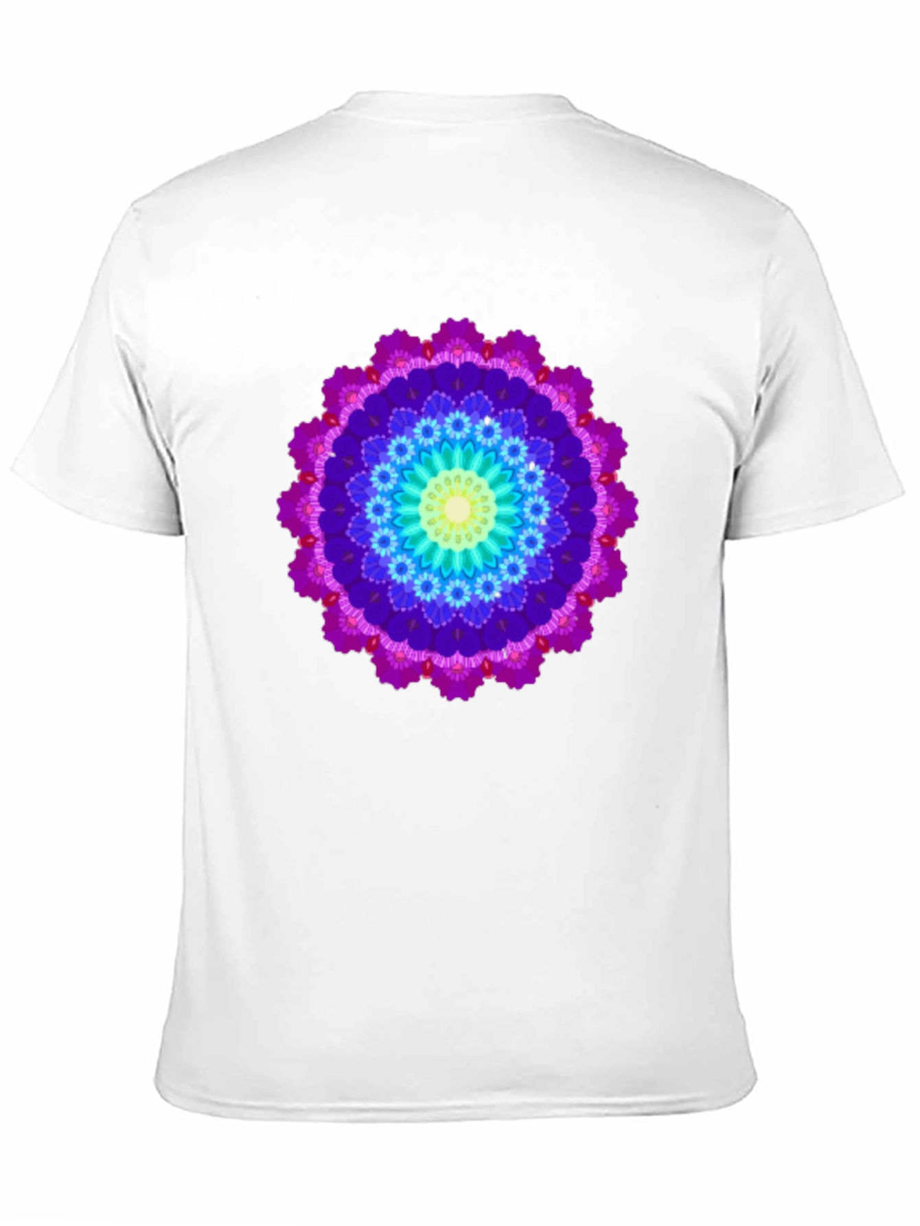 Vibrant Mandala T-Shirt - Unisex Black Tee