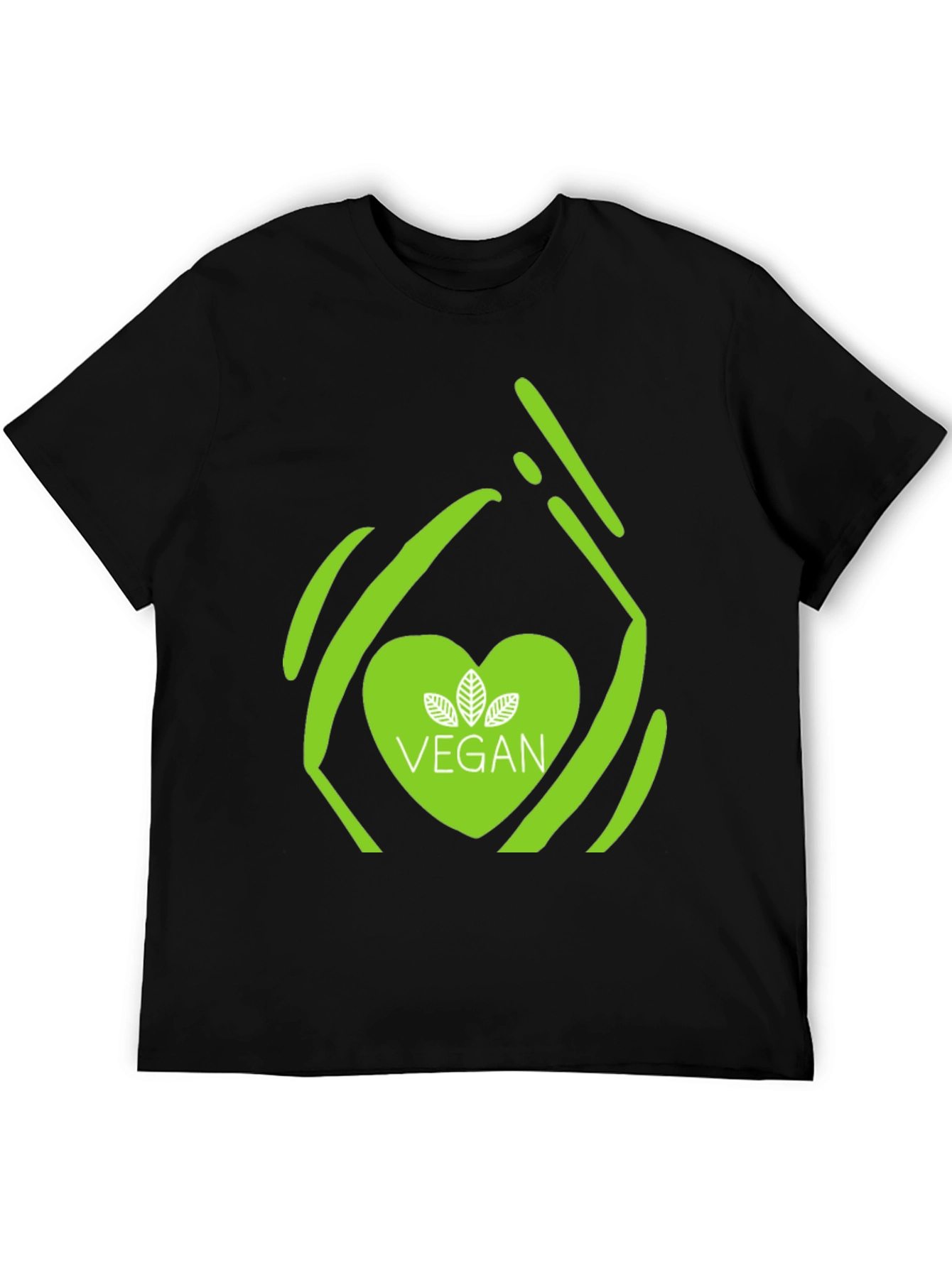 Vegan Heart Graphic T-Shirt - Stylish & Comfortable