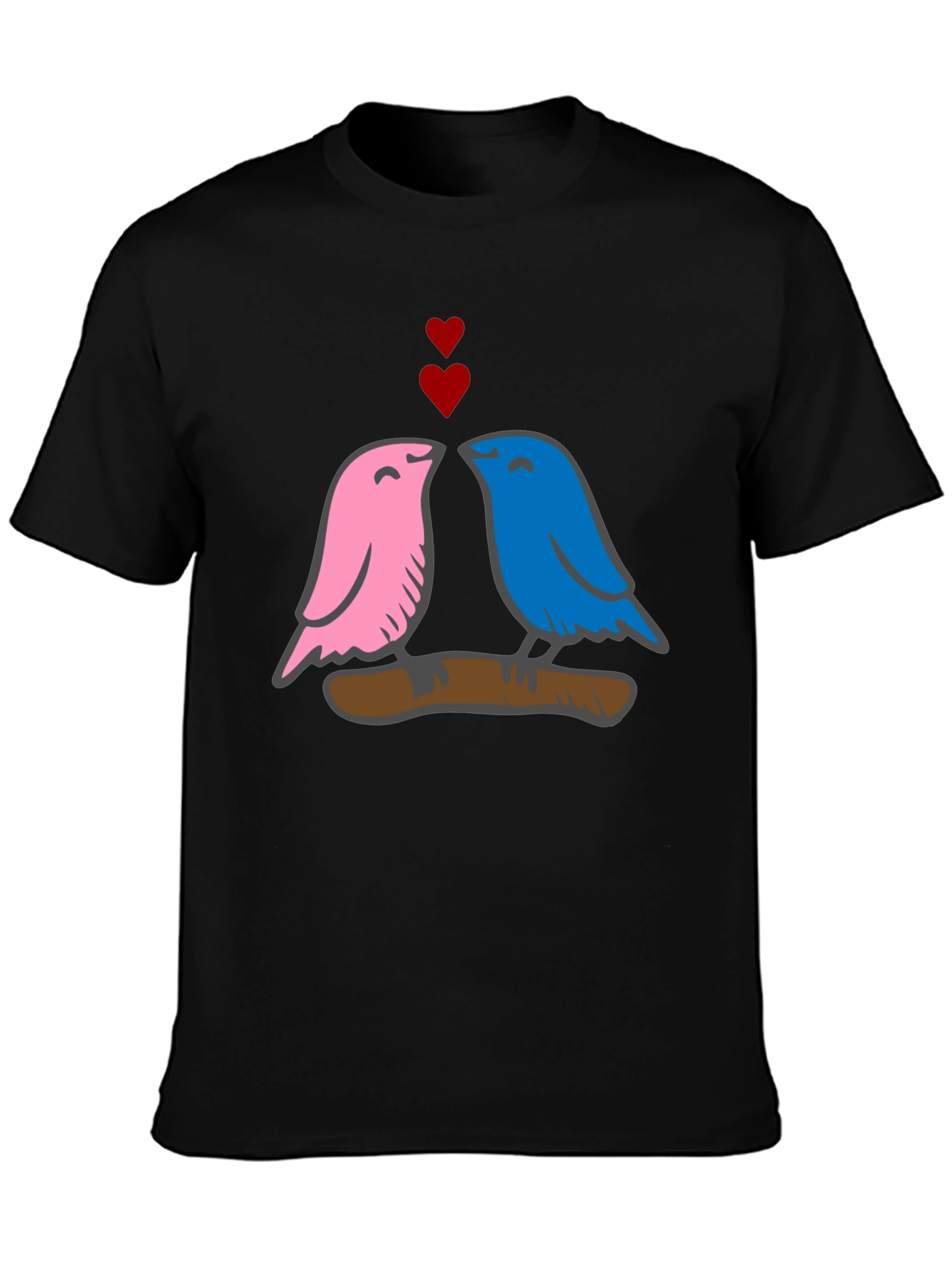 Love Birds Graphic Tee - Soft Cotton Blend