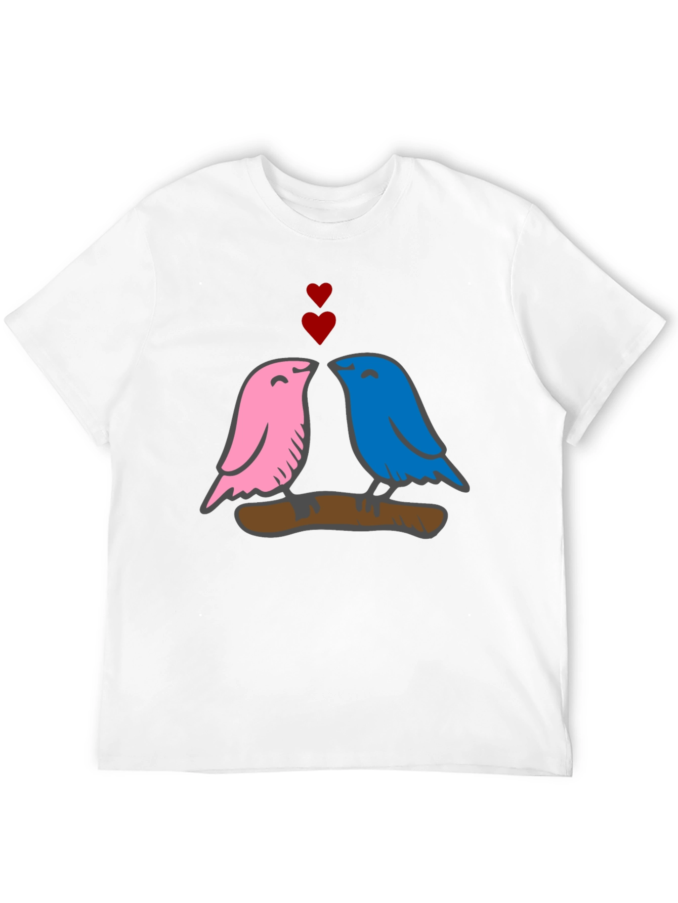 Love Birds Graphic Tee - Soft Cotton Blend