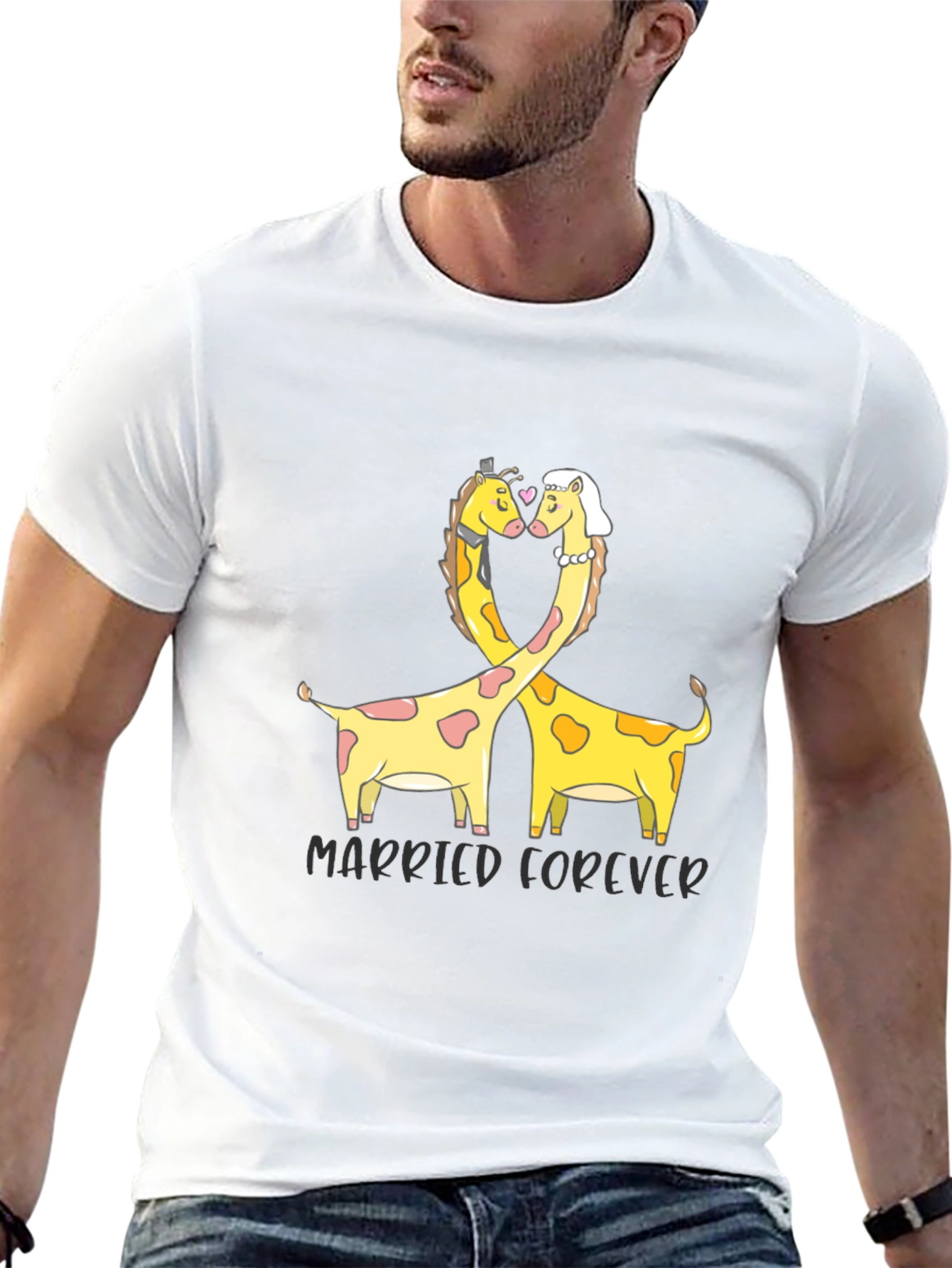 Married Forever Giraffe T-Shirt