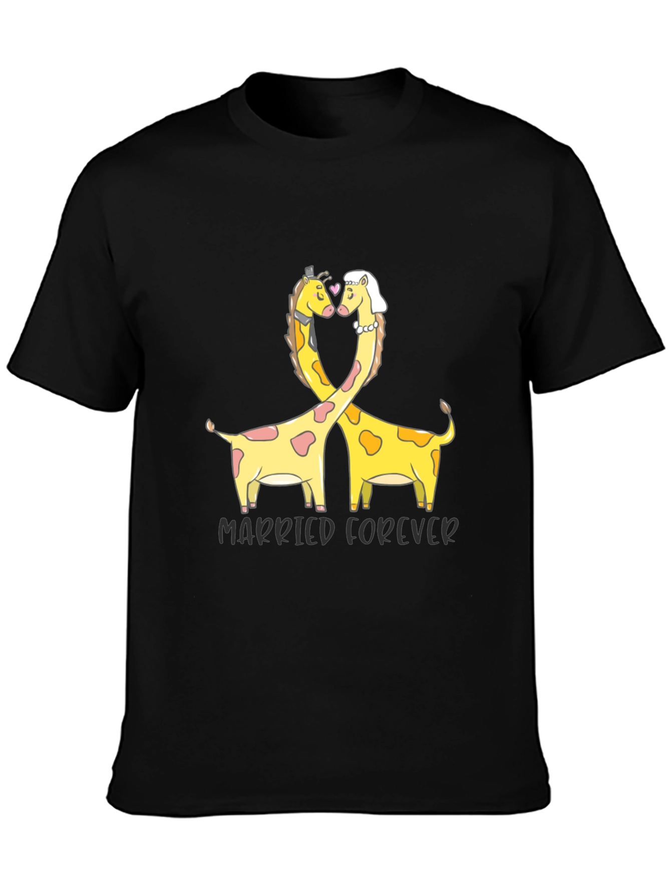 Married Forever Giraffe T-Shirt