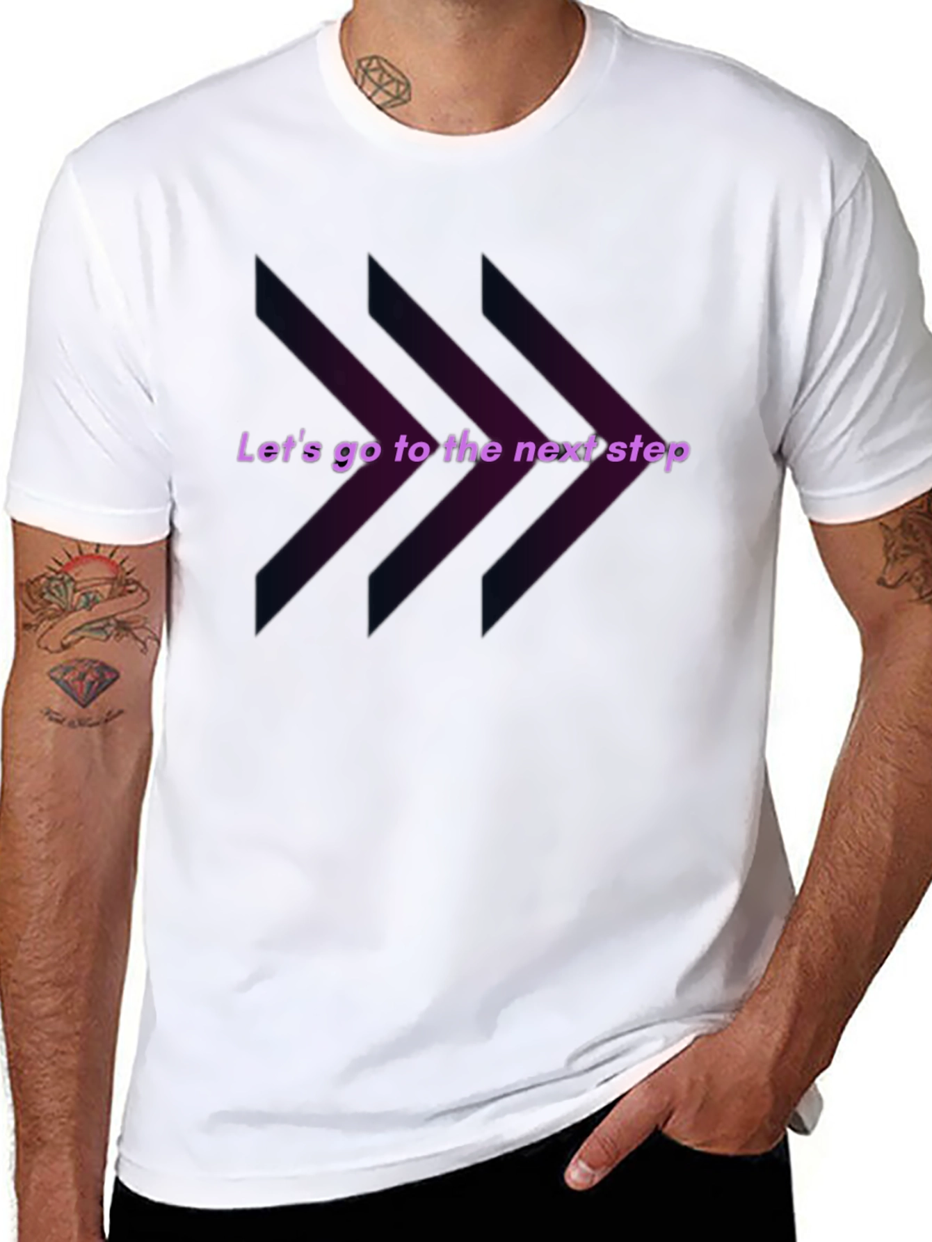 Next Step Graphic Tee - Black