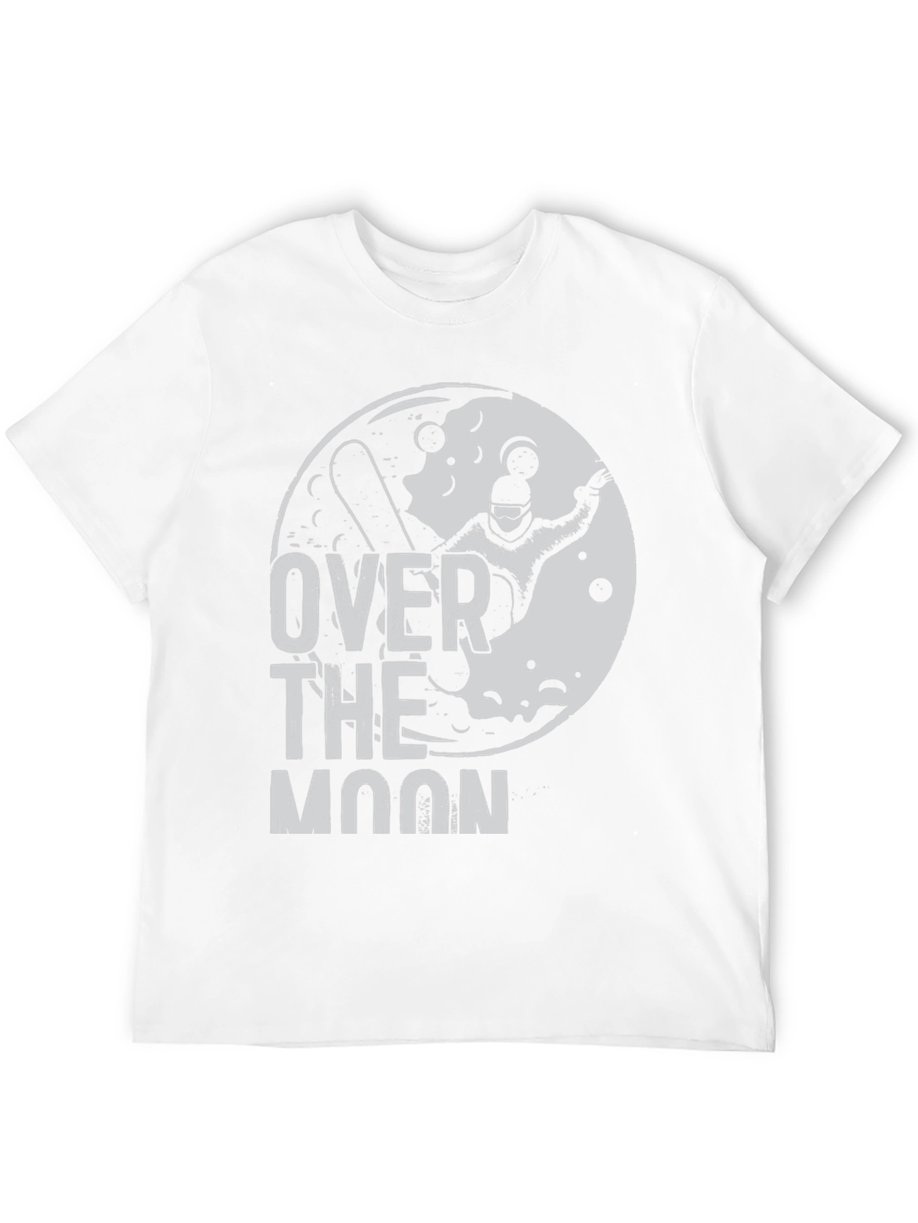 Over the Moon Snowboarder Black Graphic Tee
