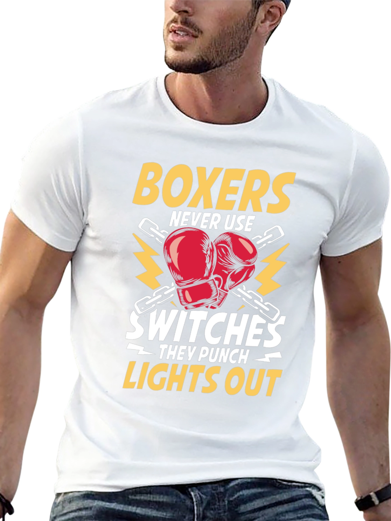 Boxer Punch Lights Out Black T-Shirt