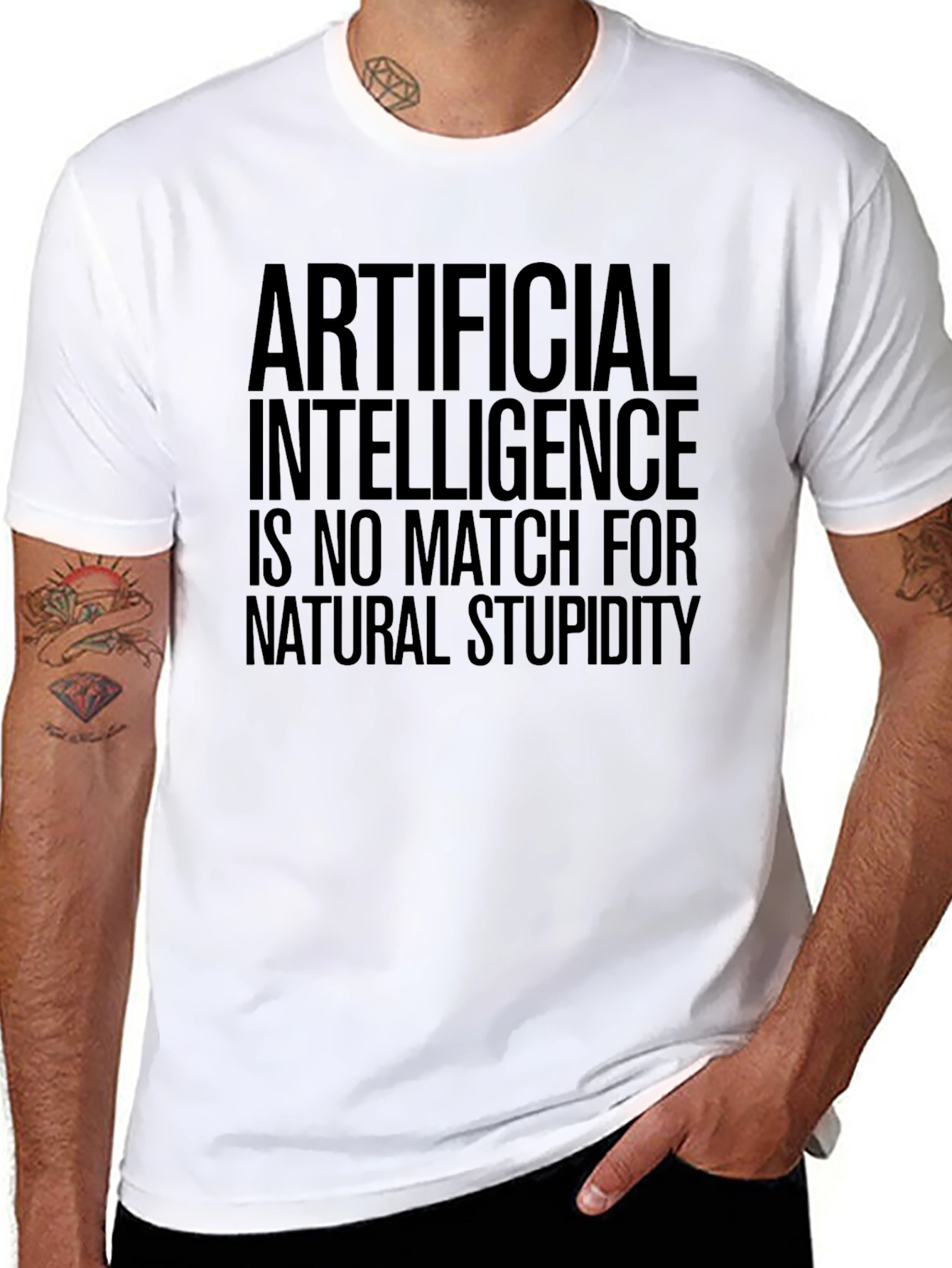 Artificial Intelligence vs Natural Stupidity Tee