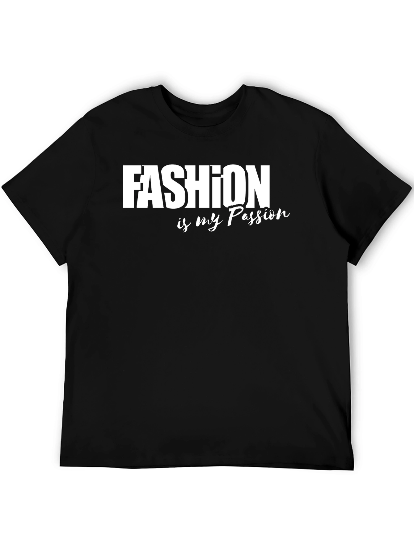 Fashion is my Passion Graphic Tee - Black