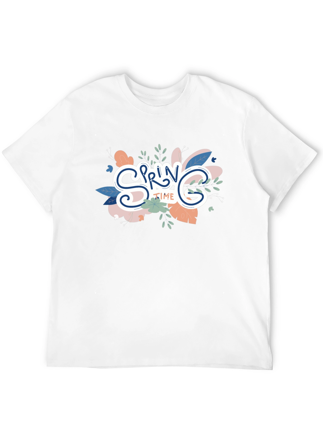 Spring Time Graphic Tee - Trendy Floral Design