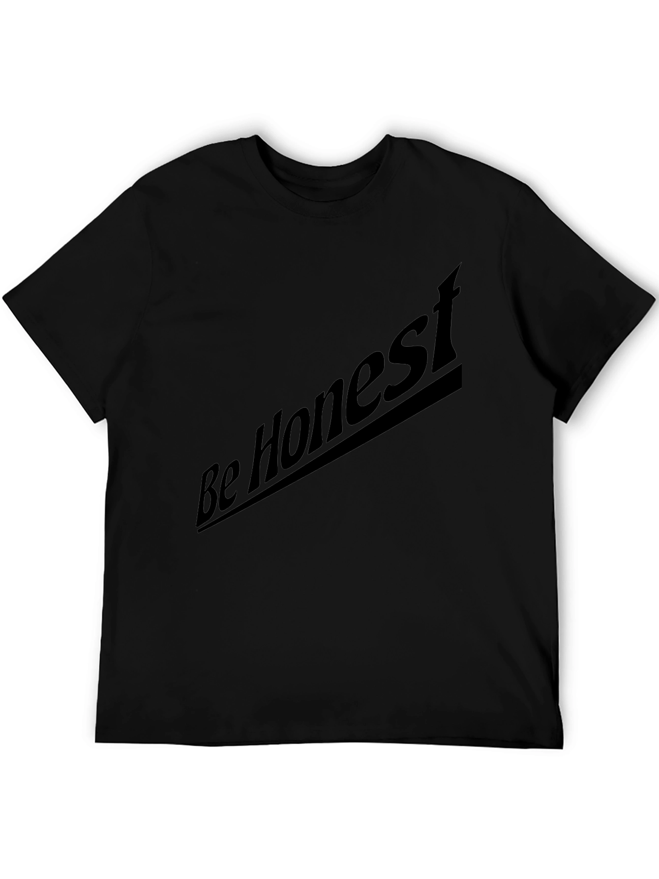 Be Honest Black T-Shirt - Stylish & Comfortable