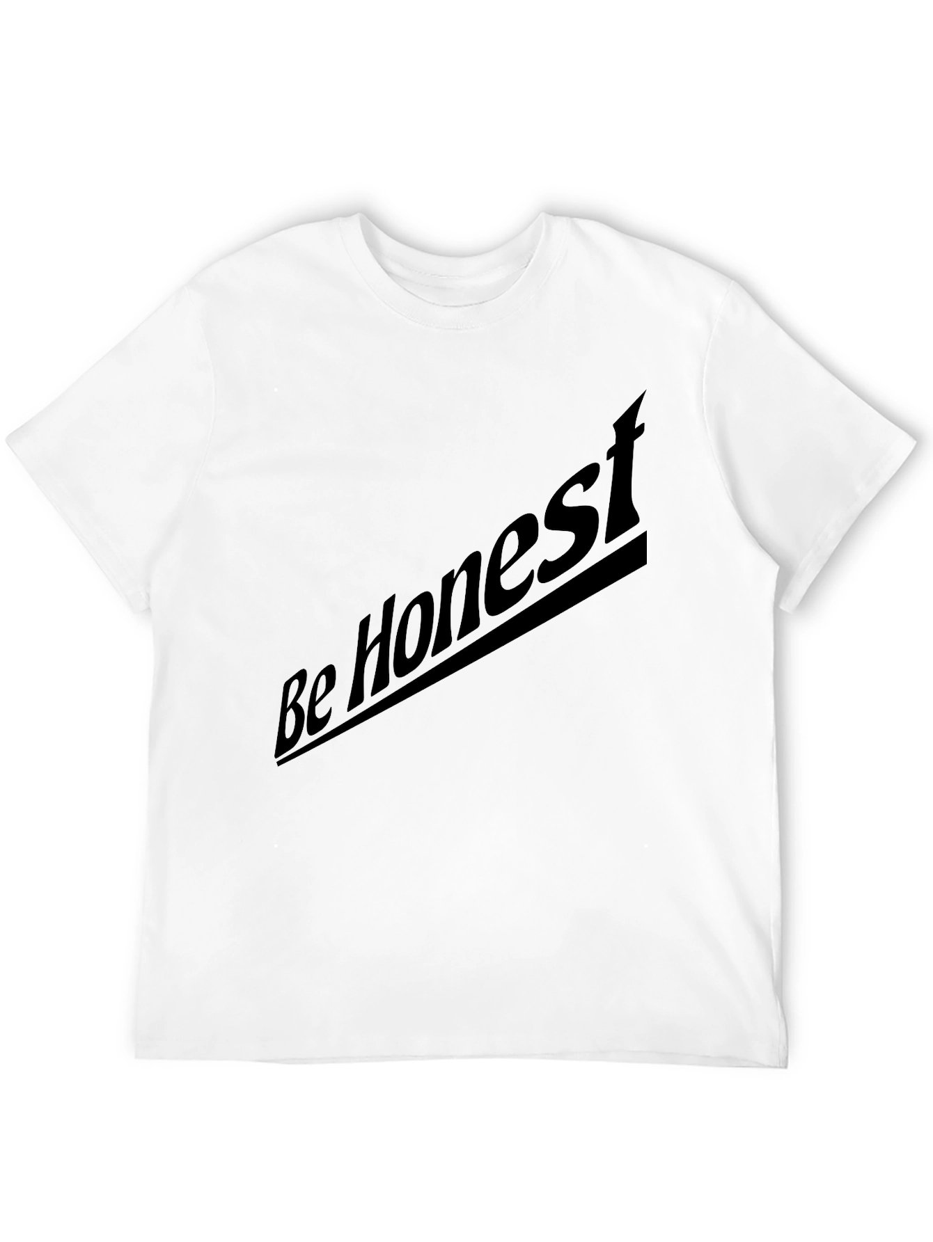 Be Honest Black T-Shirt - Stylish & Comfortable