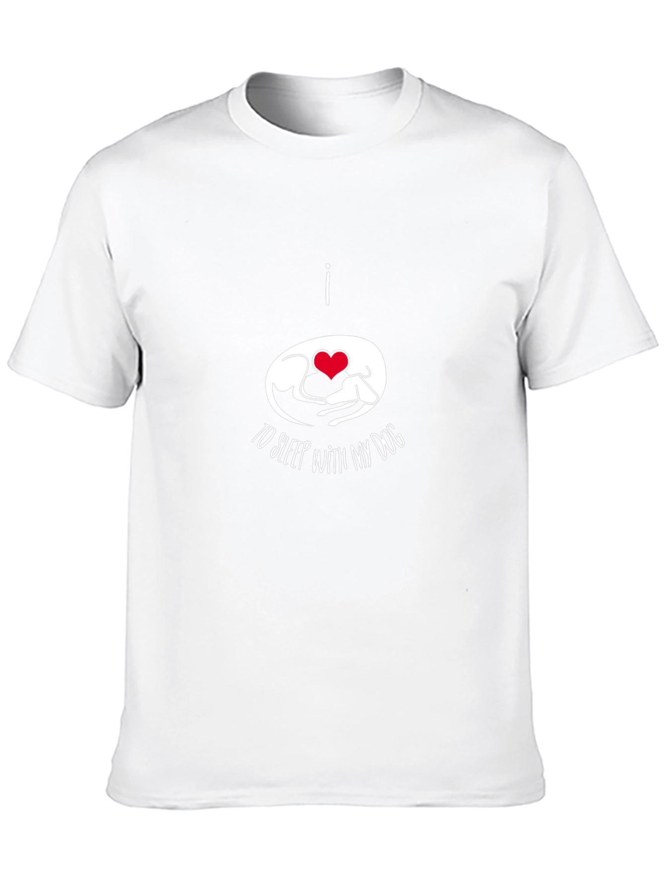 I Love to Sleep With My Dog Graphic T-Shirt