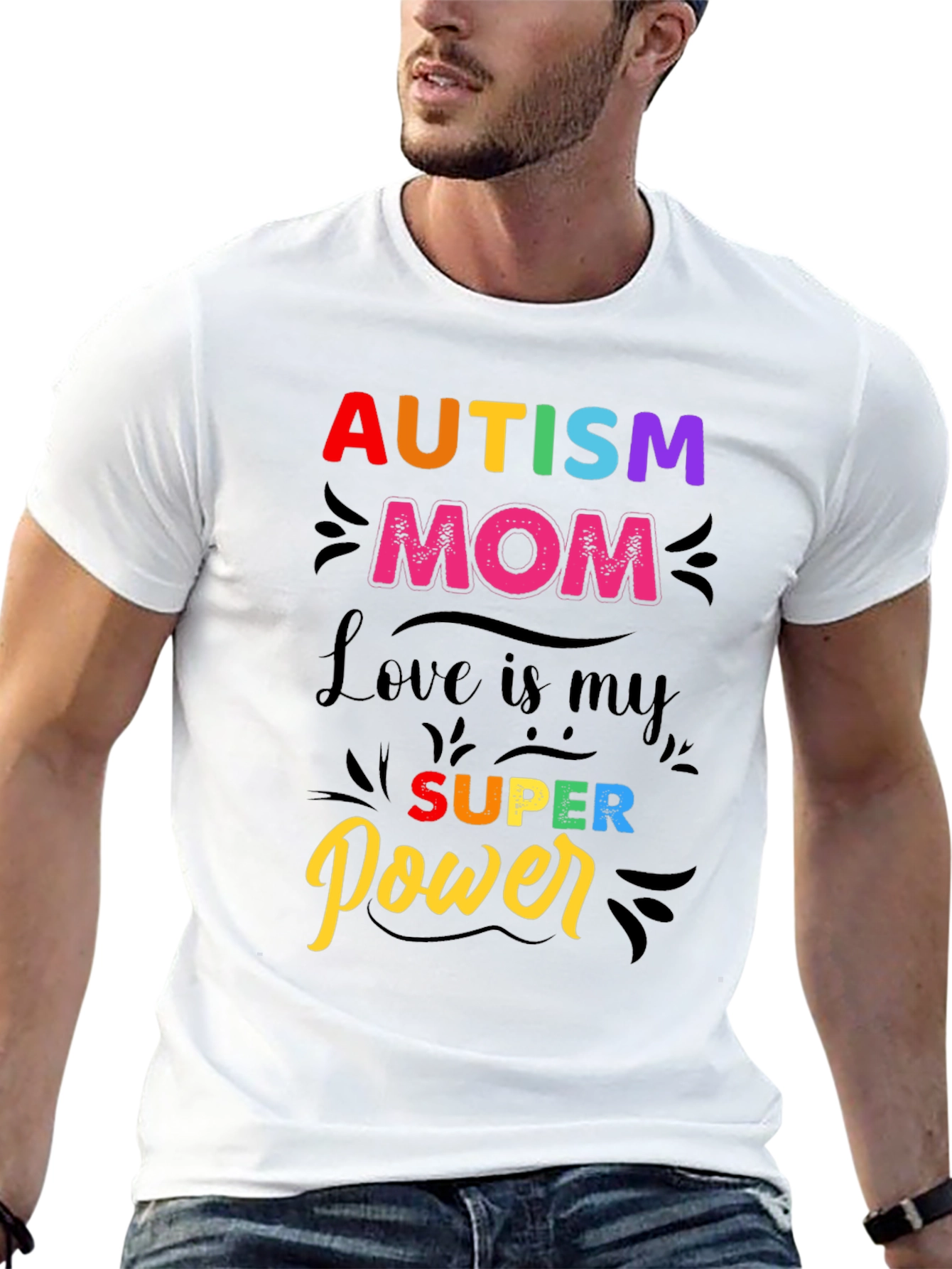 Autism Mom T-Shirt - Love is My Super Power!