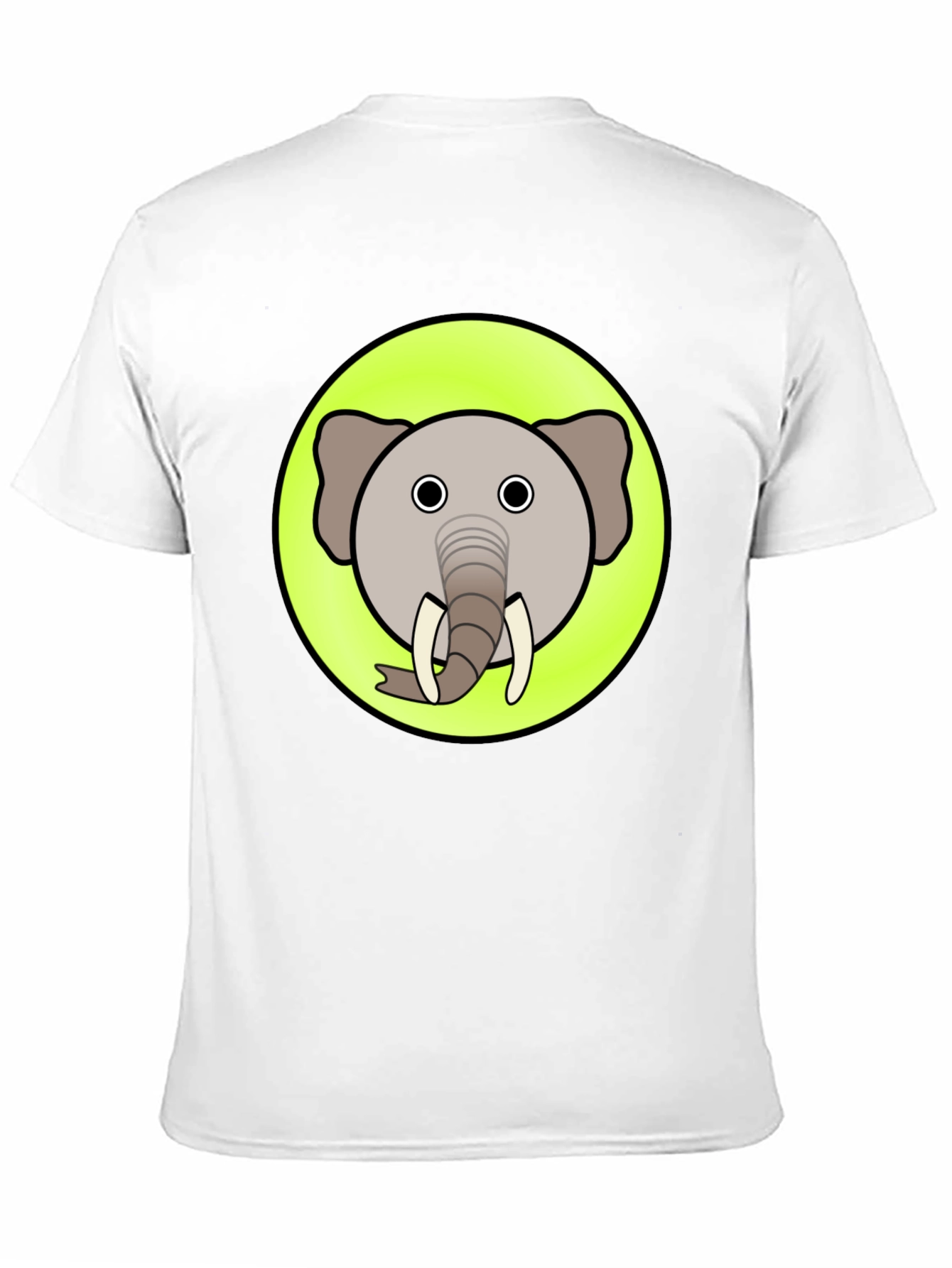 Cartoon Elephant Graphic T-Shirt