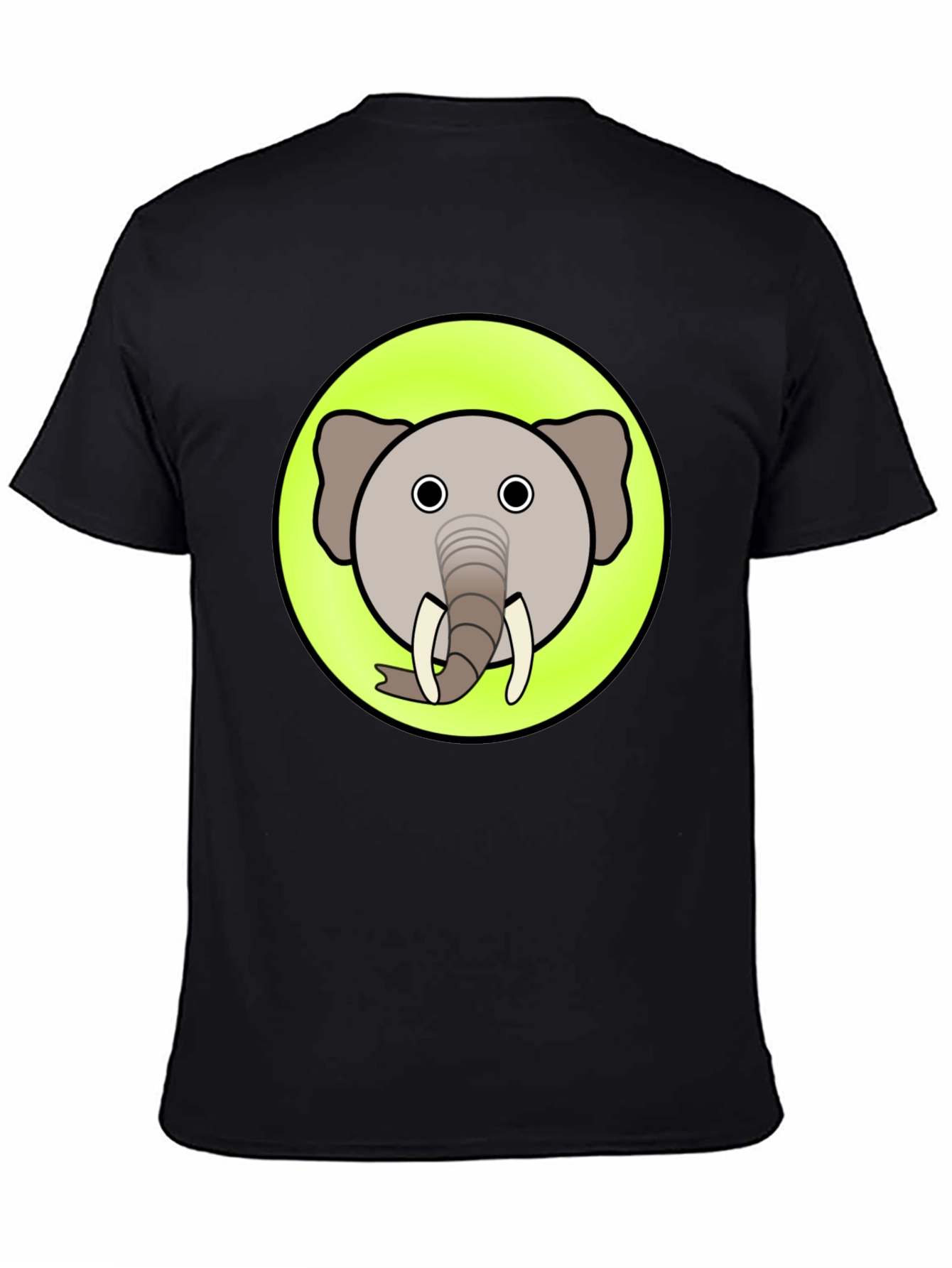 Cartoon Elephant Graphic T-Shirt