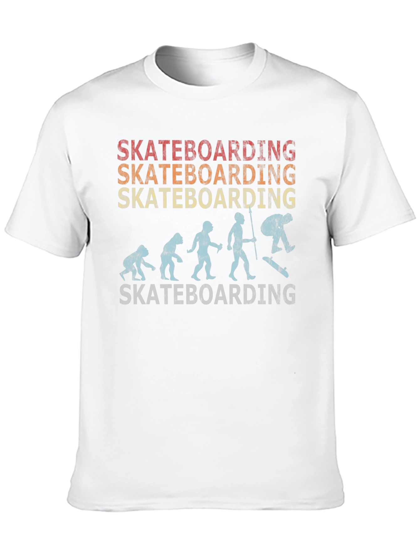 Skateboarding Evolution Graphic Tee - Black