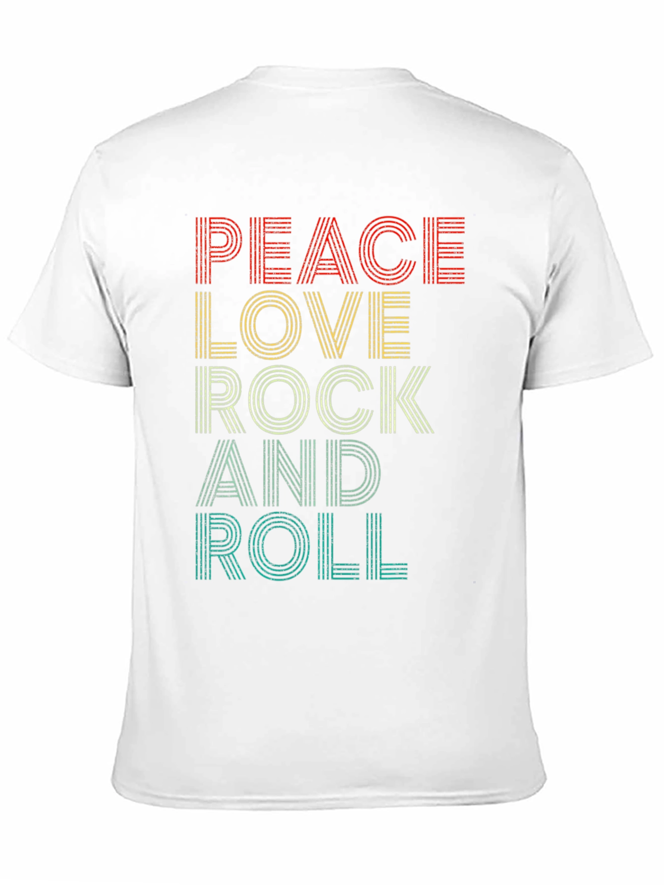 Peace Love Rock and Roll Graphic T-Shirt