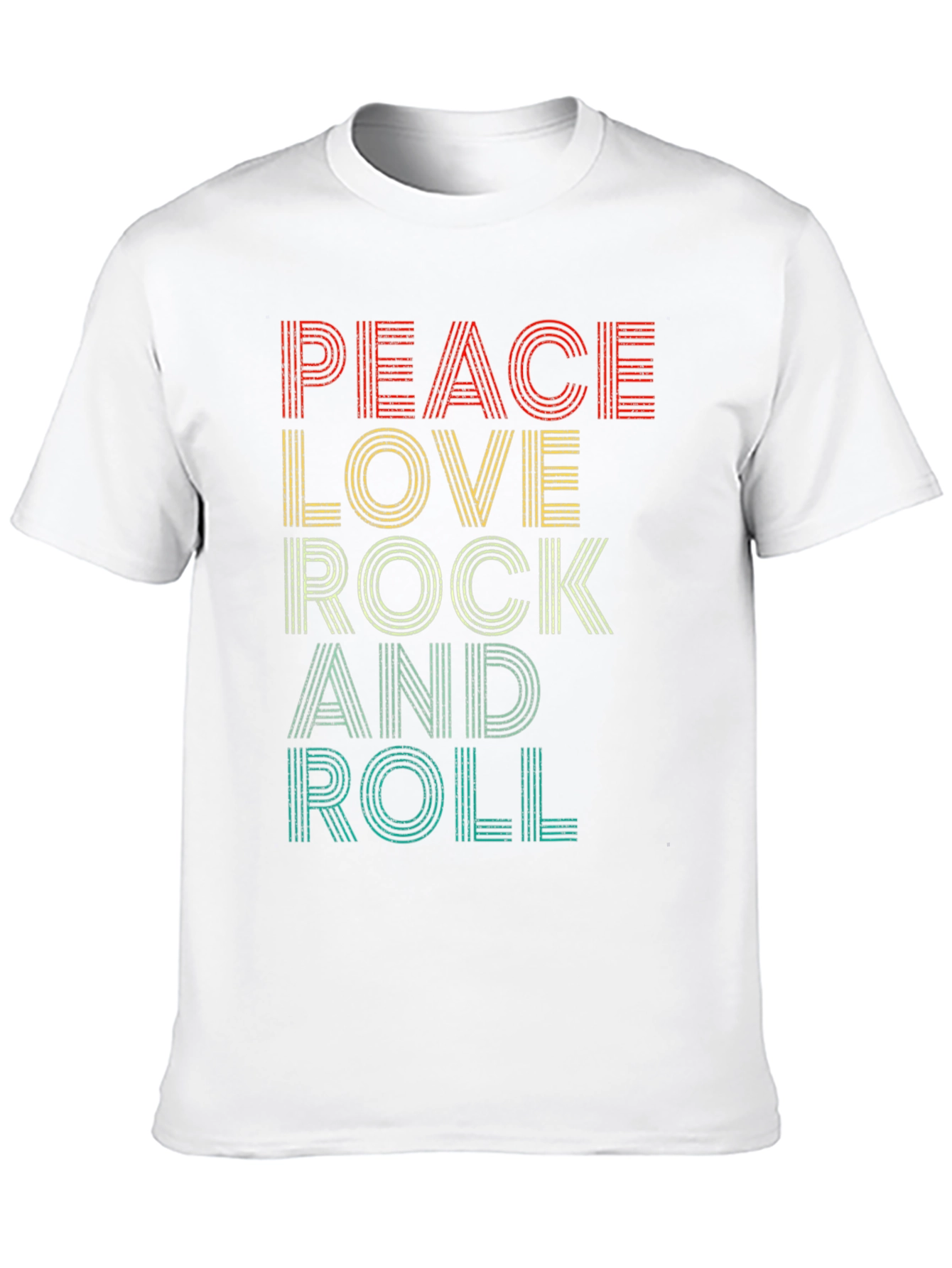 Peace Love Rock and Roll Graphic T-Shirt