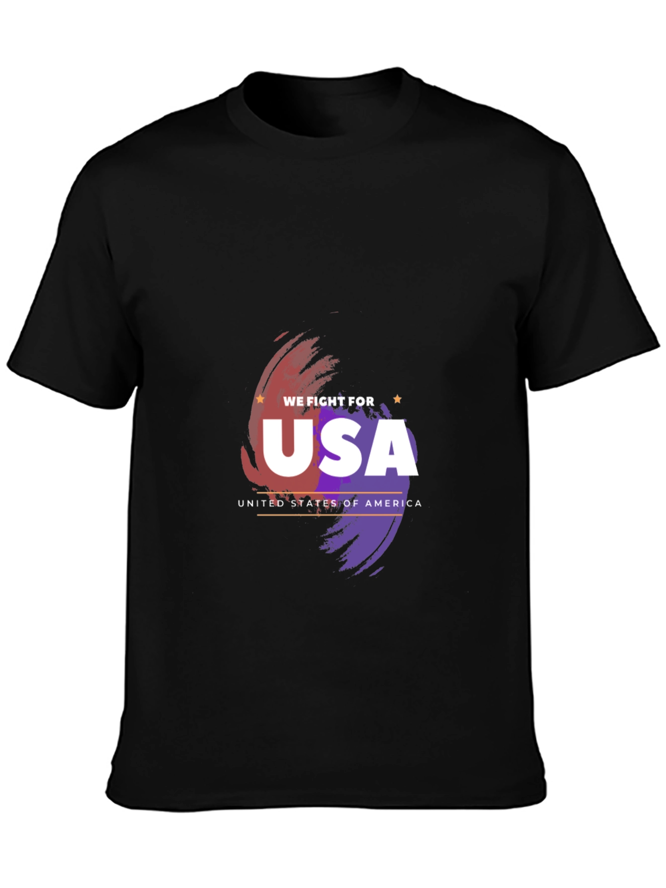 USA Pride Graphic Tee - Patriotic Black T-Shirt
