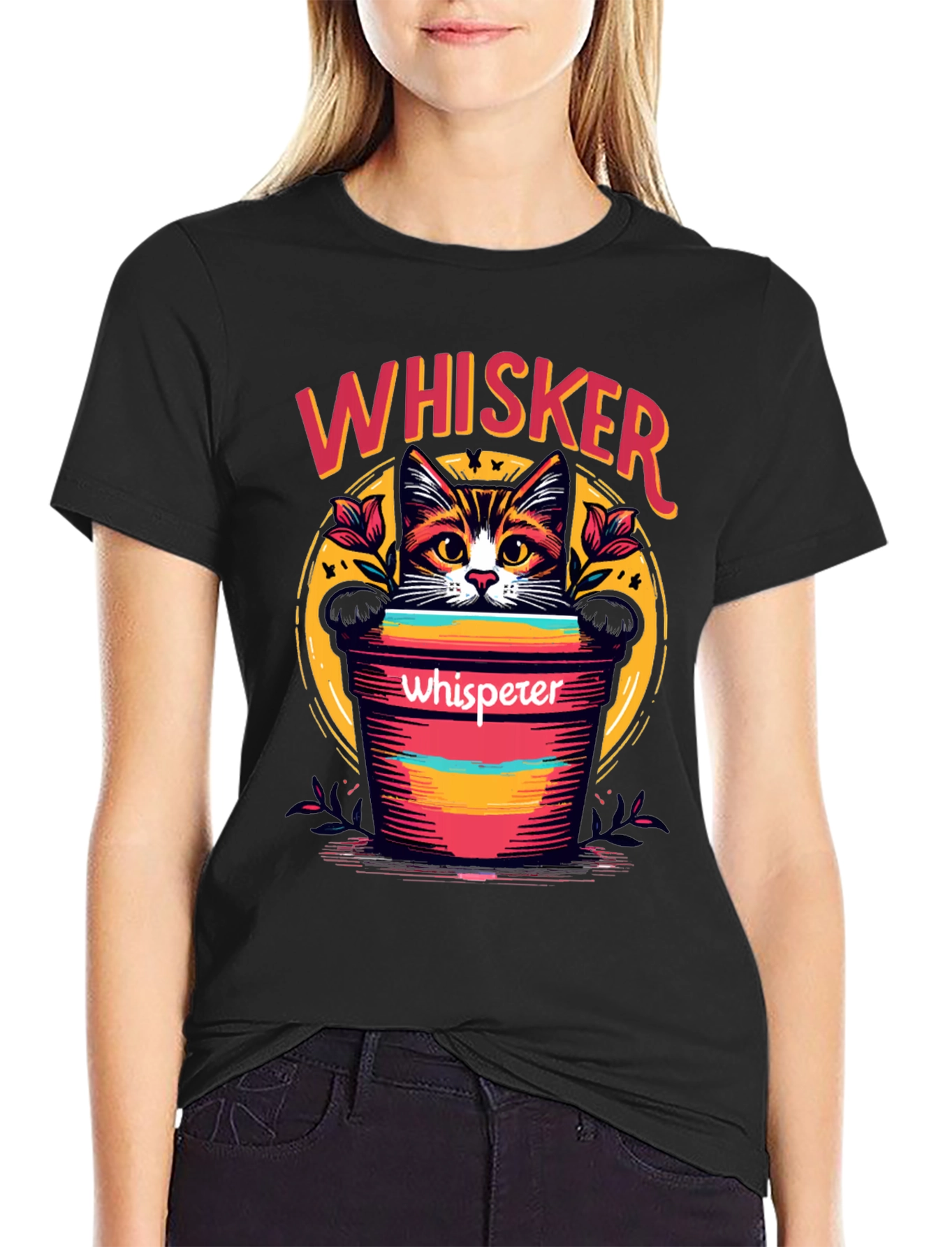 Whisker Whisperer Cat Graphic Tee - Unisex