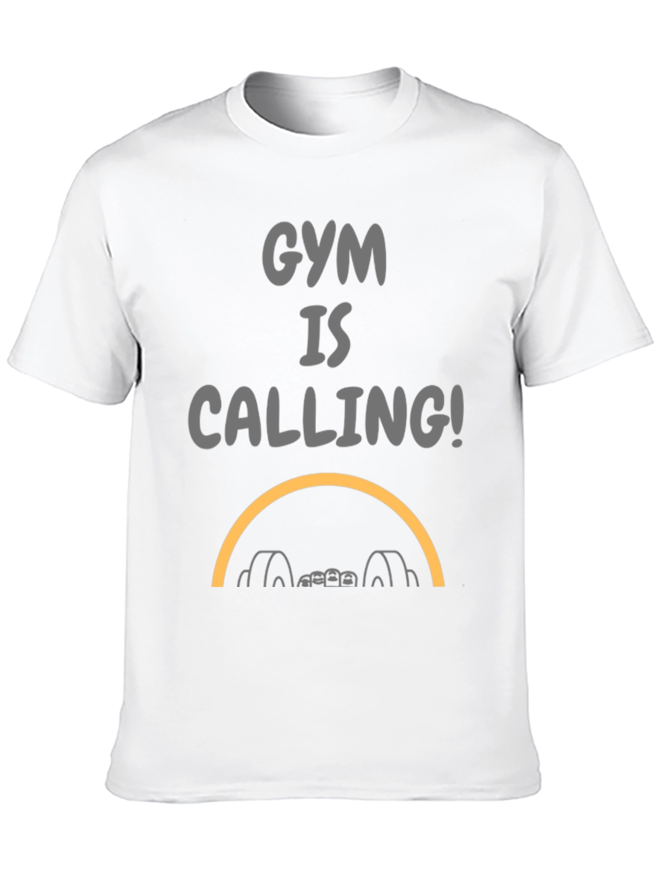 Gym Is Calling Black Graphic Tee