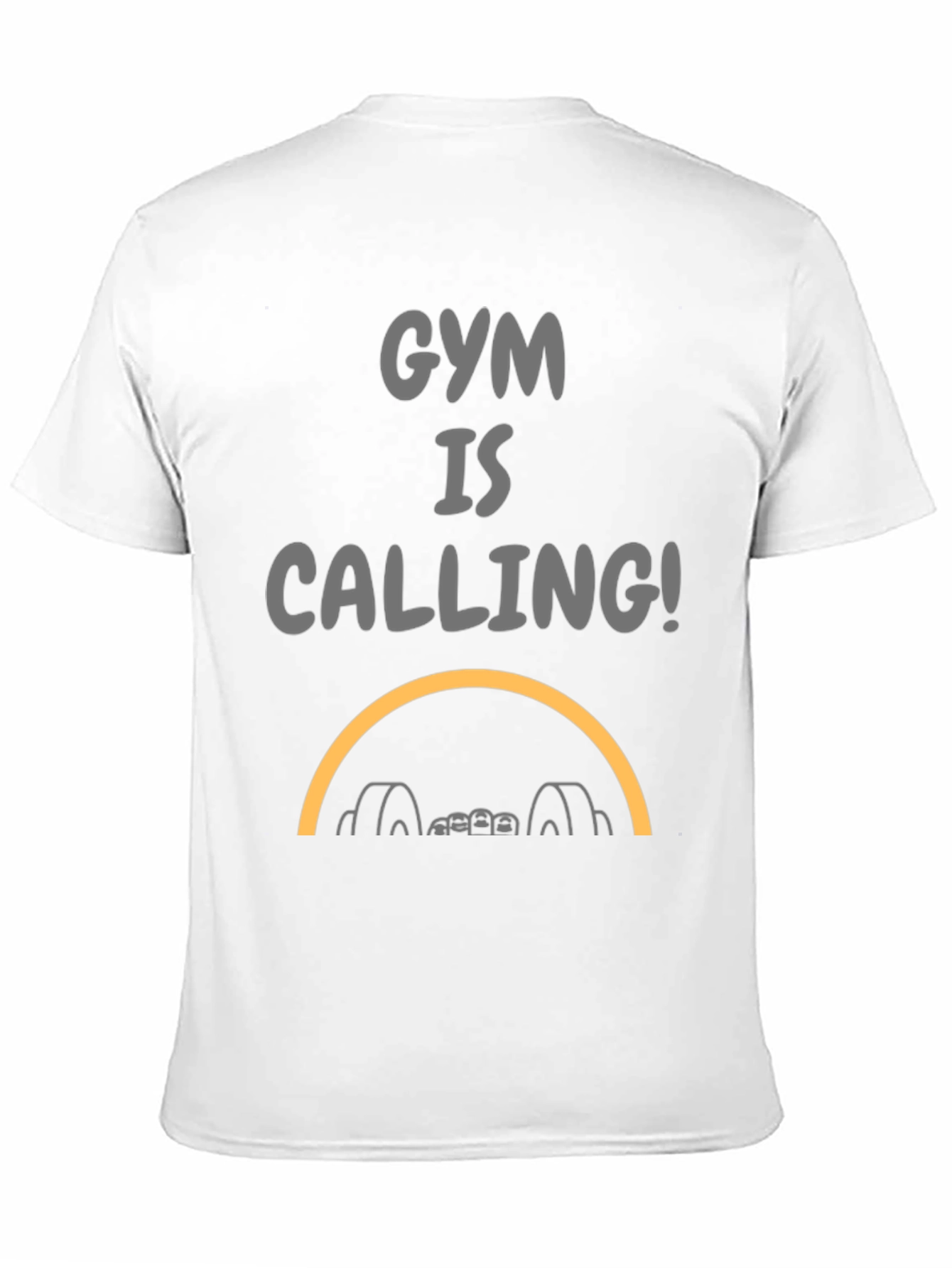 Gym Is Calling Black Graphic Tee