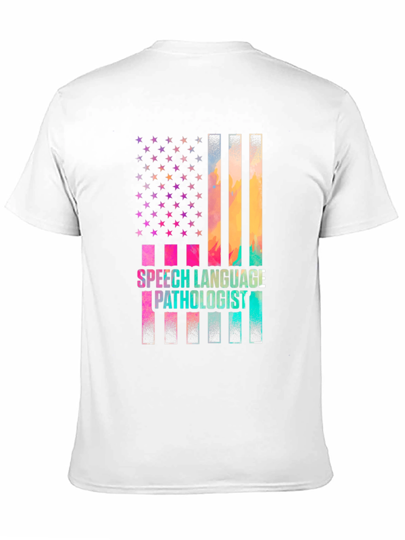 Speech Language Pathologist American Flag T-Shirt