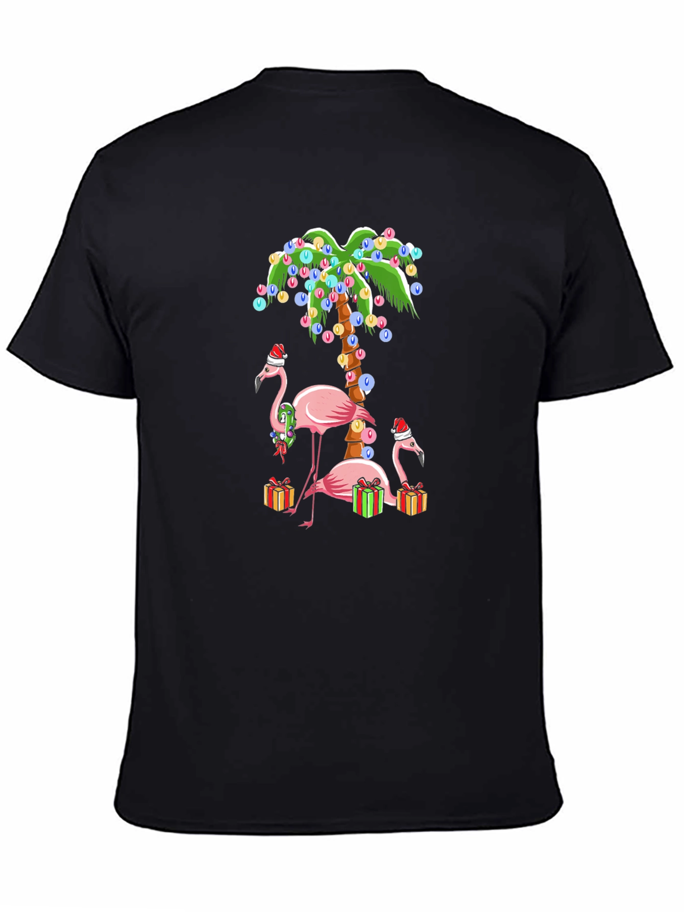Festive Flamingo Christmas T-Shirt