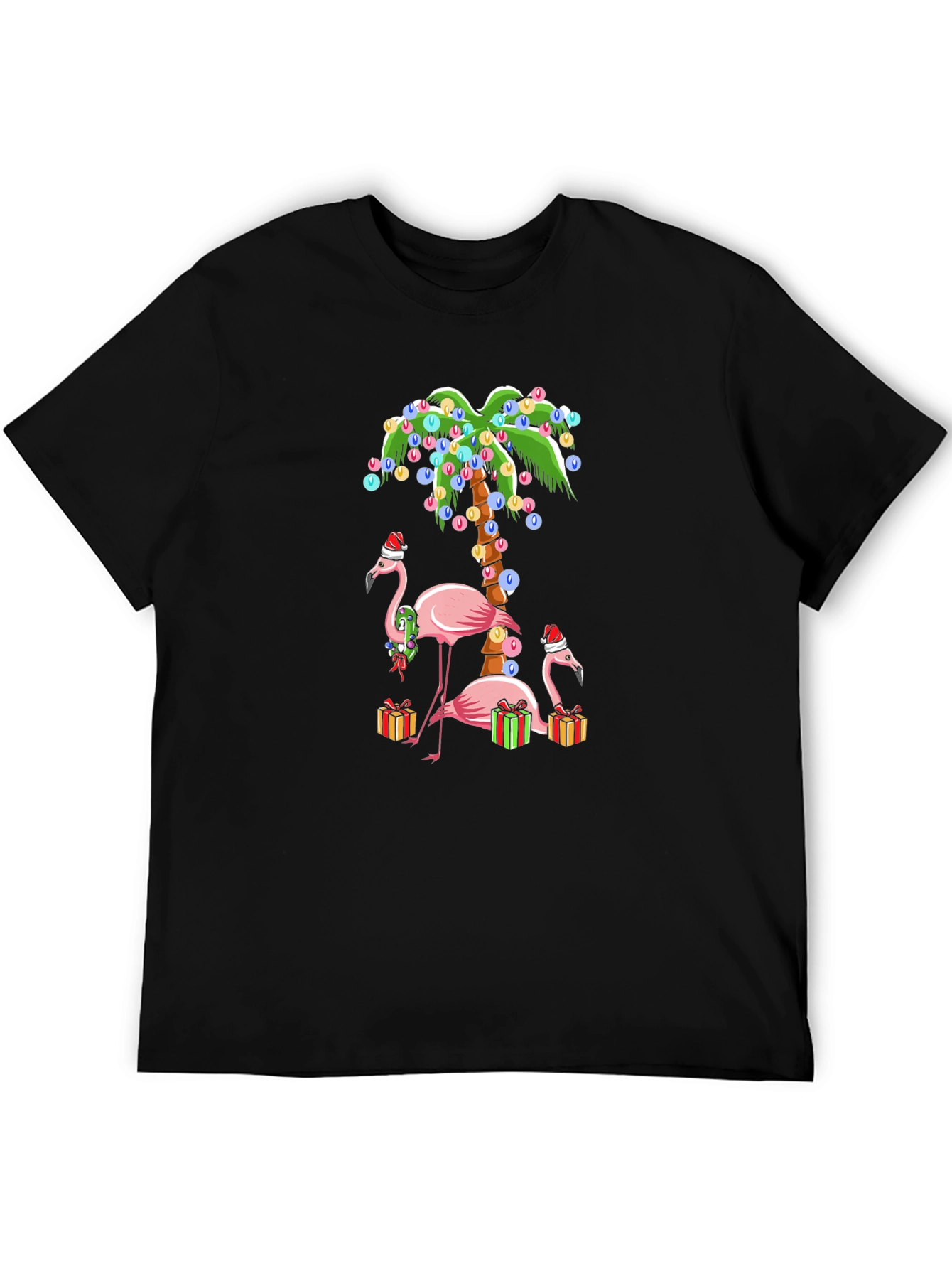 Festive Flamingo Christmas T-Shirt