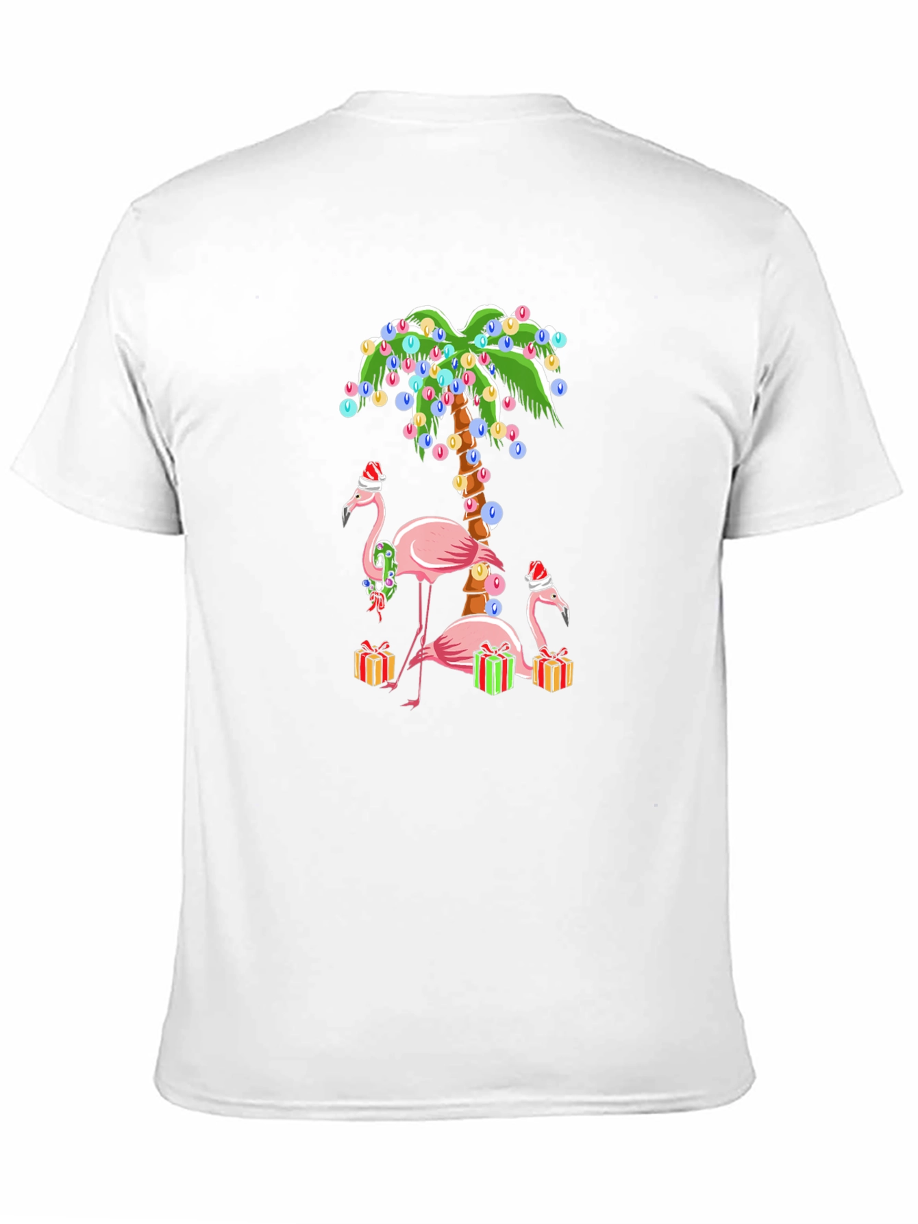 Festive Flamingo Christmas T-Shirt